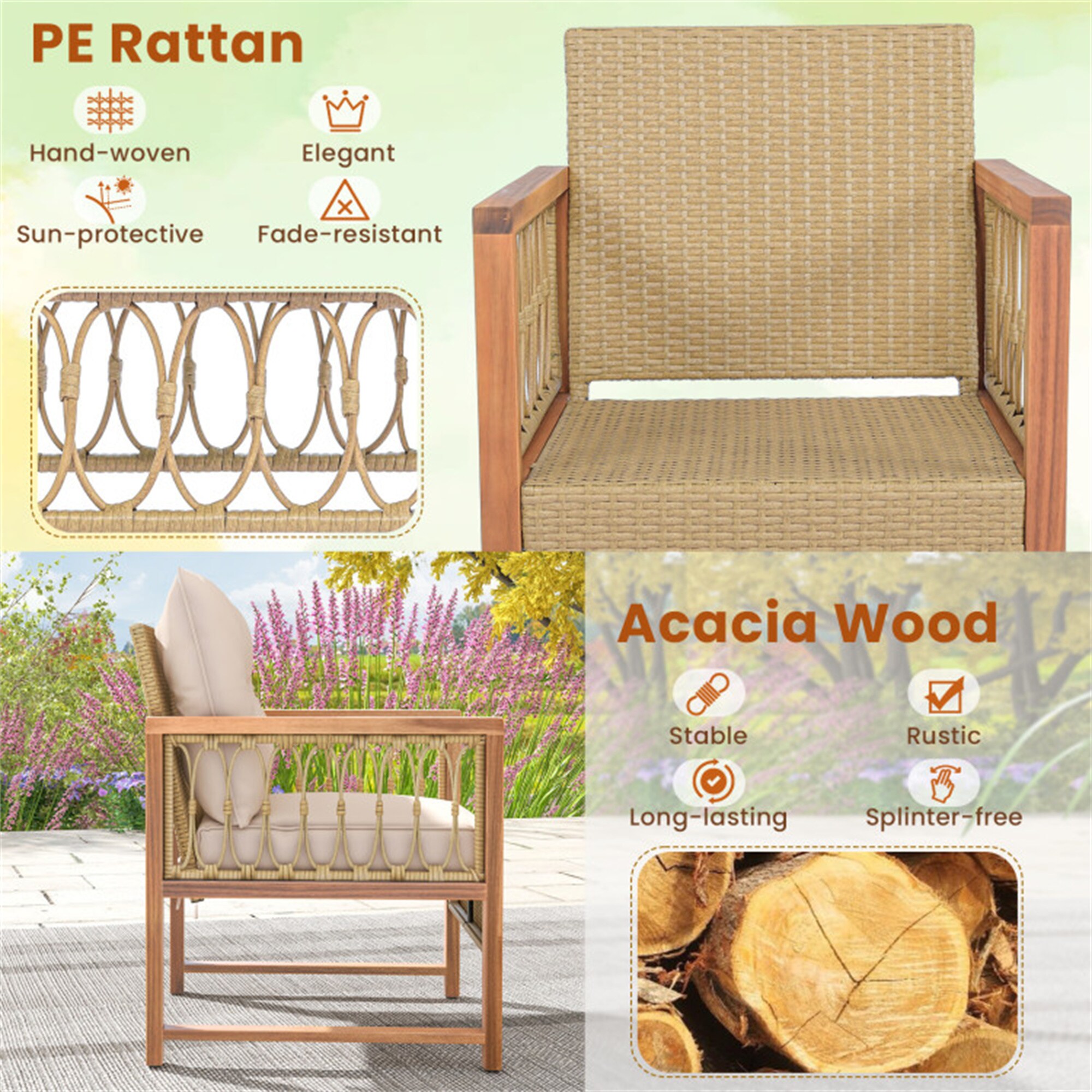 BABOOM BOM-70818BN-CO Patio-Conversation-Sets - View #7
