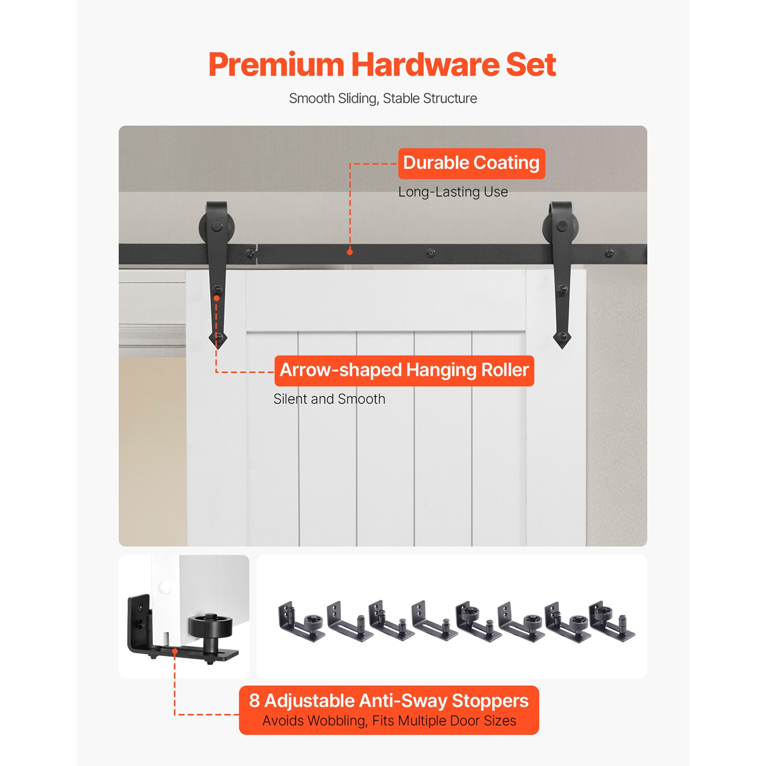 VEVOR SCGCMFHBHXTZ08168V0 Barn-Doors - View #5
