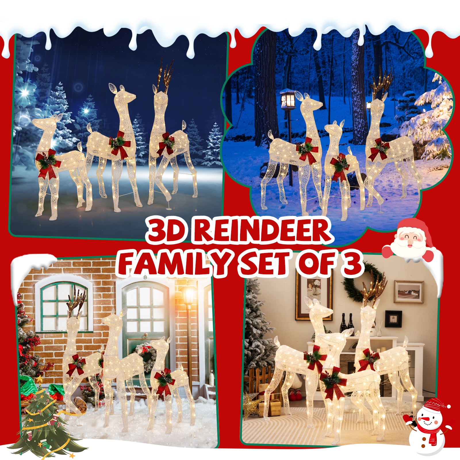 Forclover HBV-CT607S Table-Christmas-Decorations - View #5