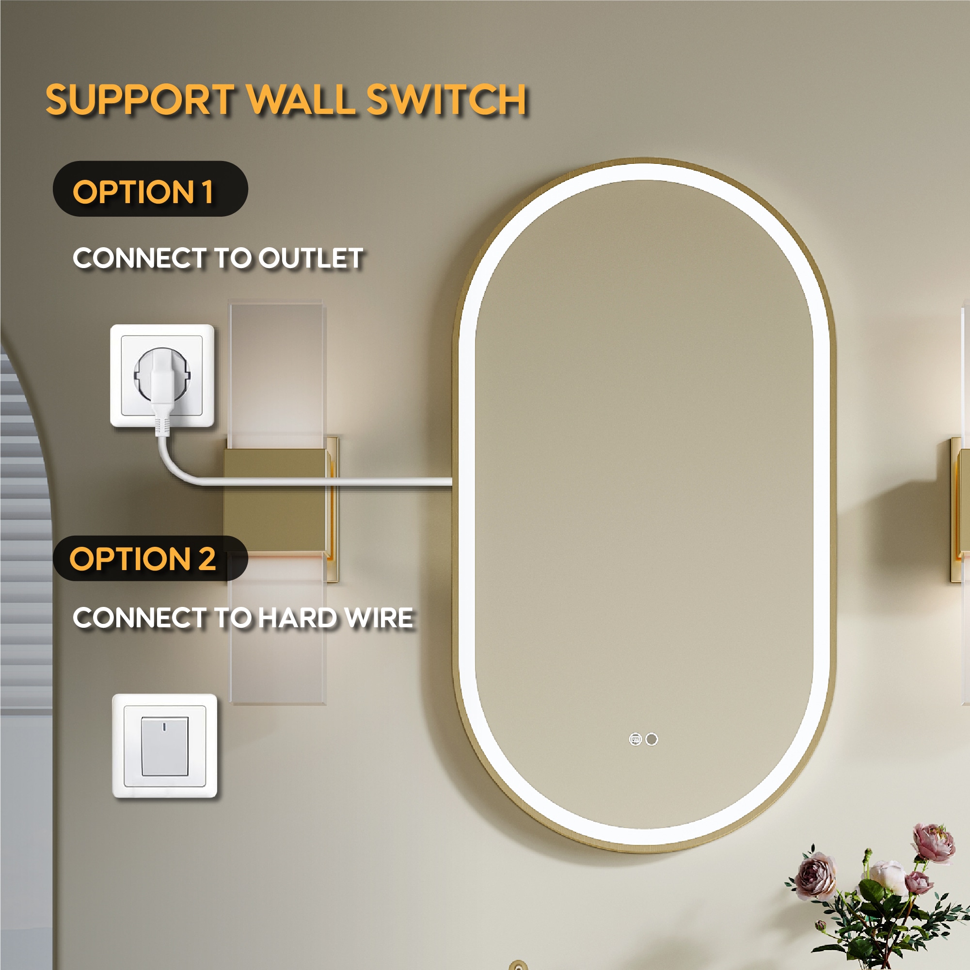 WELLFOR W2MRL2028 Framed-Bath-Mirrors - View #7