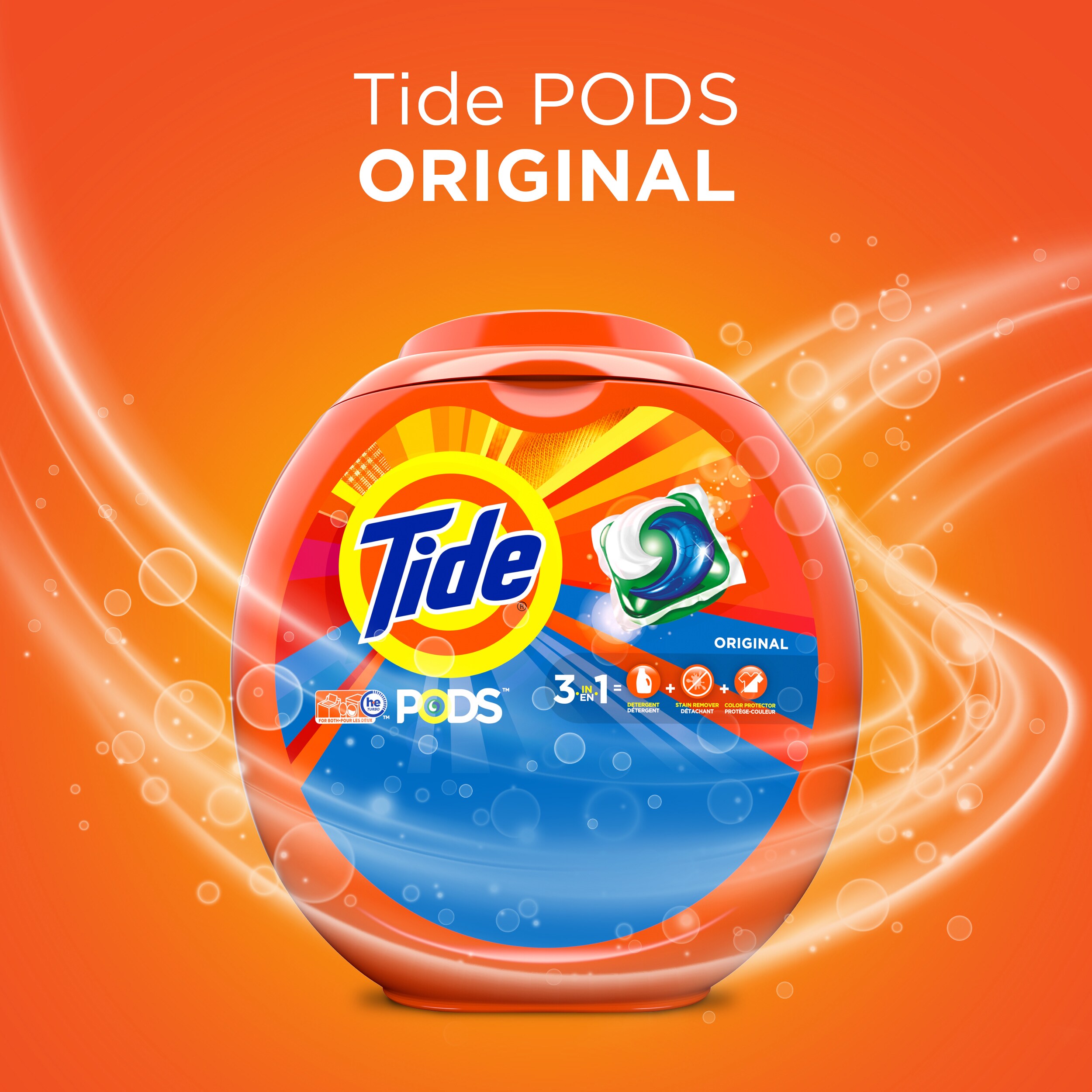 Tide PODS with Downy, Liquid Laundry Detergent Pacs, April Fresh, 57 count