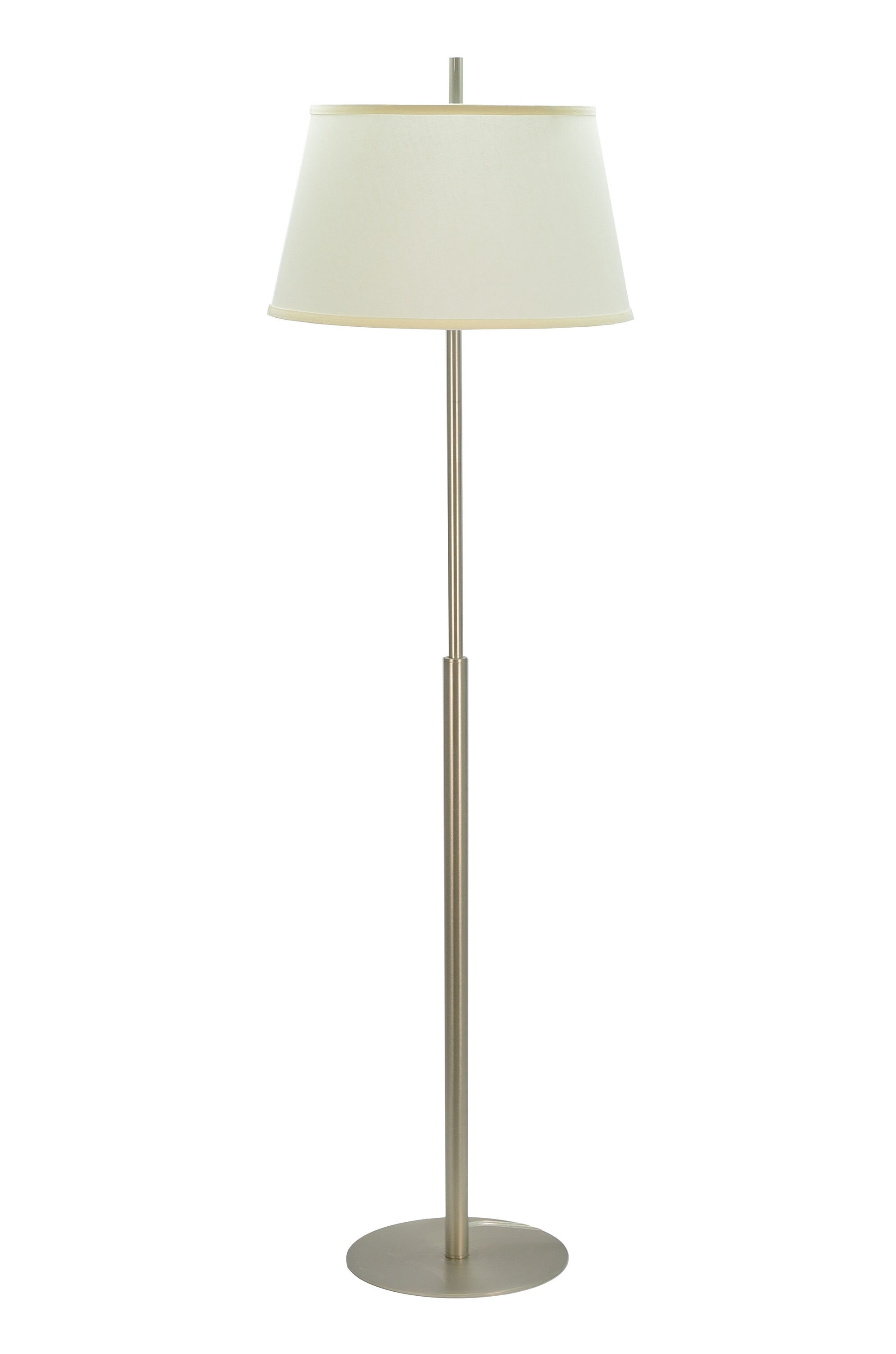 Aspen Creative Corporation 45001 62-in Beige Shaded floor lamp Floor Lamp with Fabric Shade