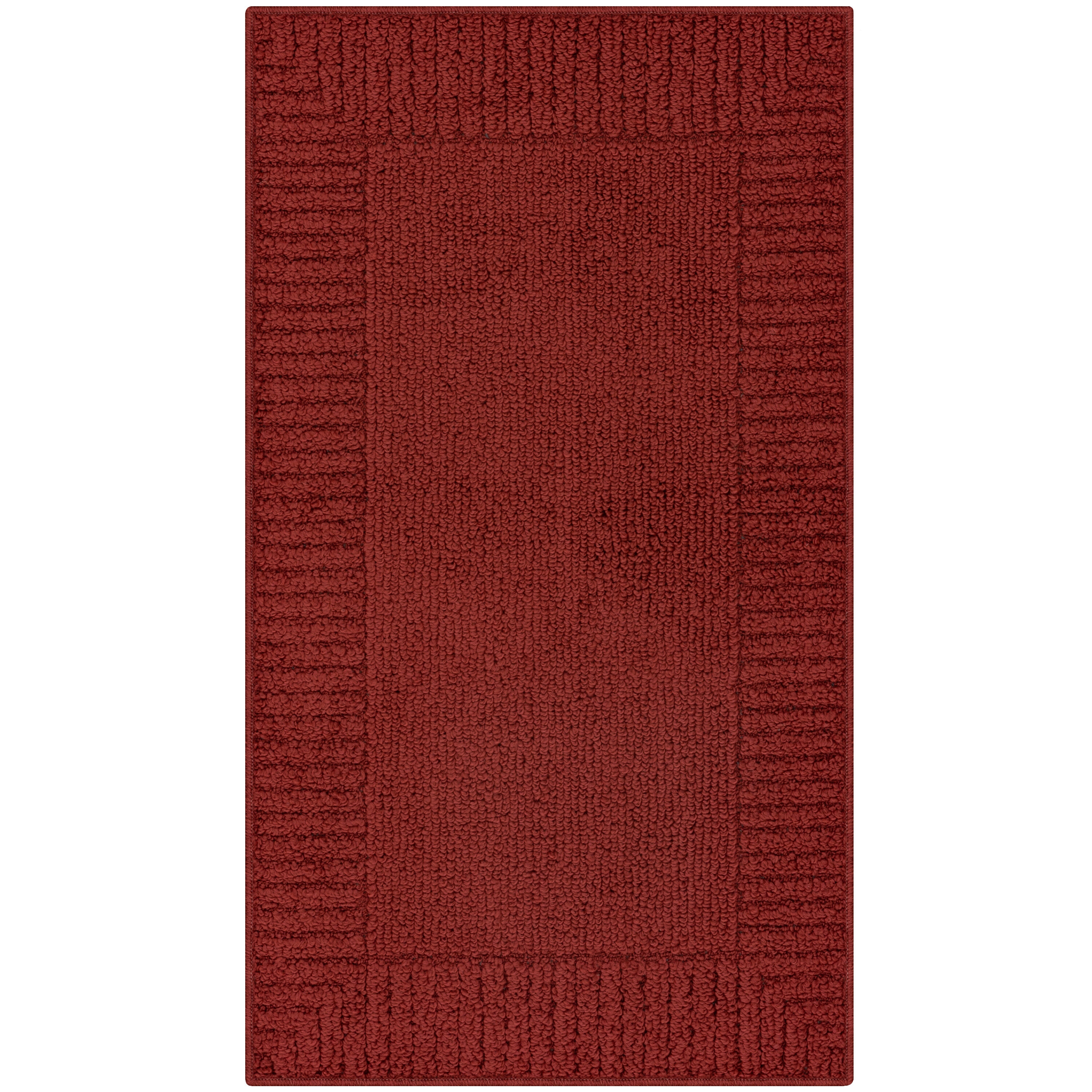 Style Selections 2 X 3 Red Indoor Border Machine Washable Throw