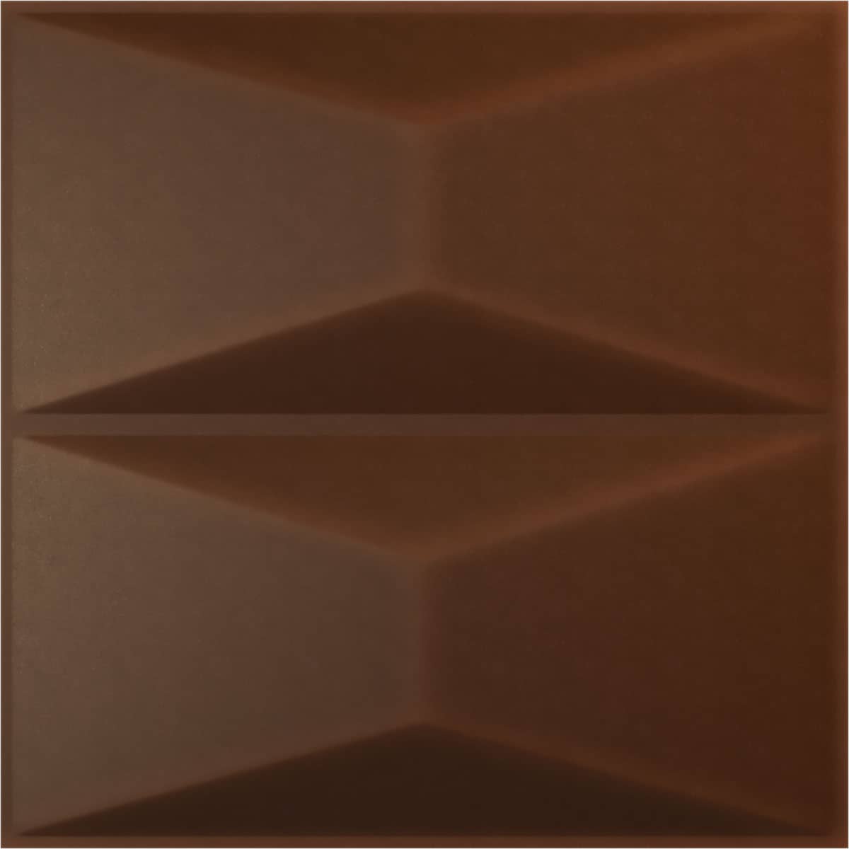 Ekena Millwork WP20X20ABDRU 19-5/8-in x 19-5/8-in Embossed Universal Aged Metallic Rust PVC Wall Panel