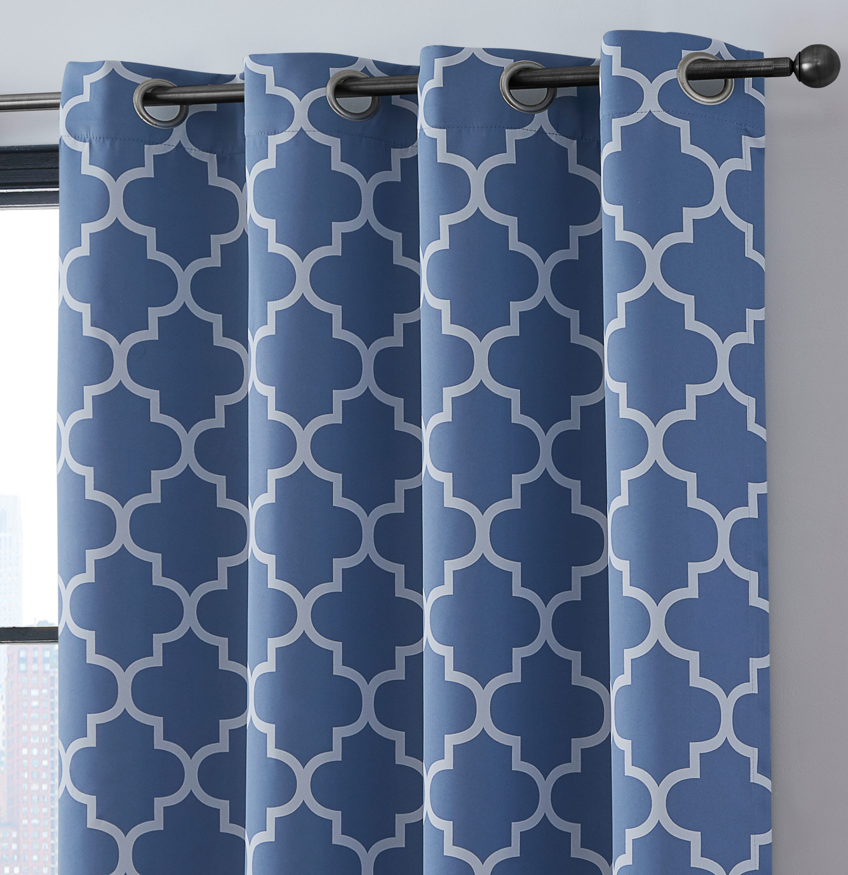 HLC.me LTTCPRNT-54STNEBL curtains - View #2