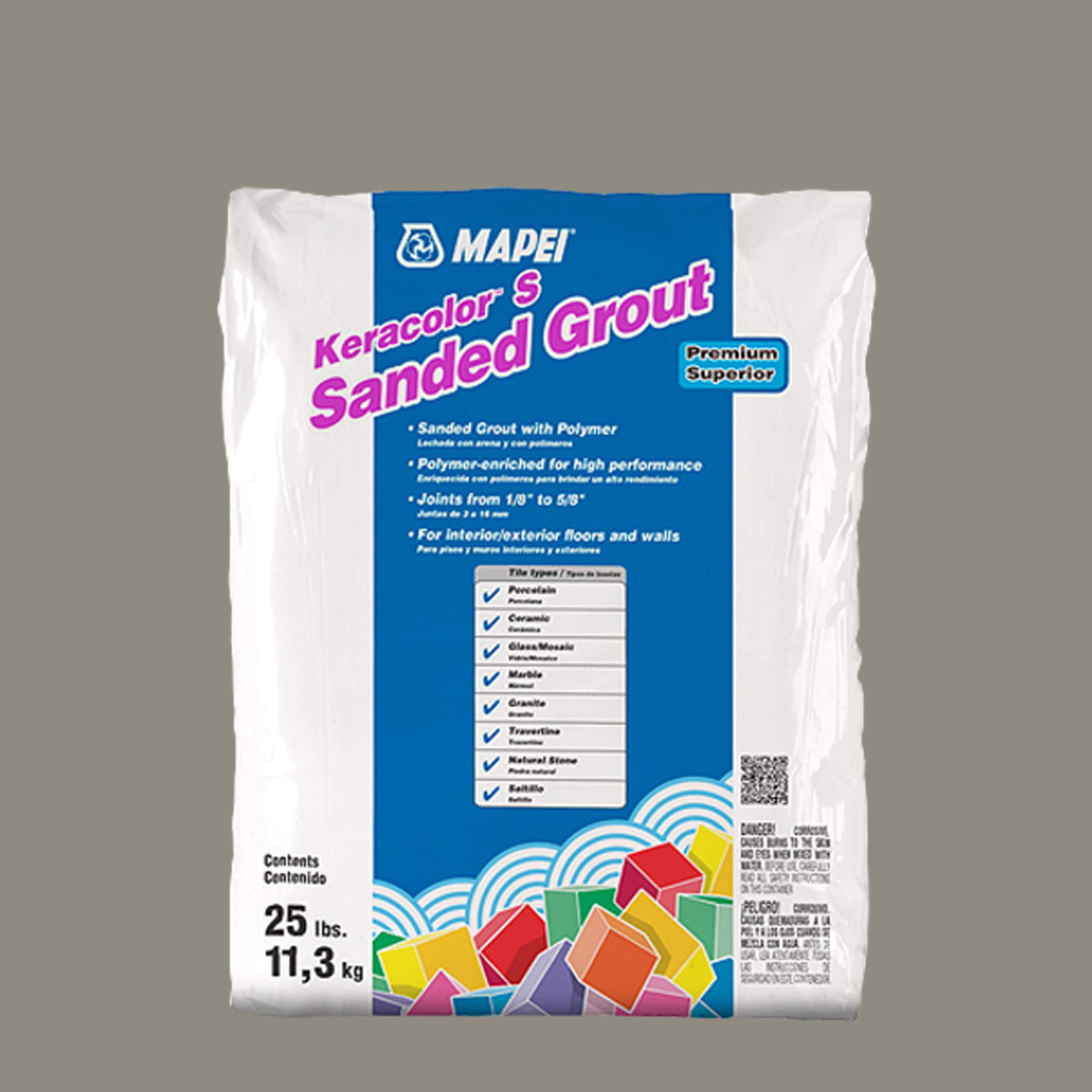 MAPEI 5UJ500211 Keracolor Pewter #5002 Sanded Grout (25-lb)