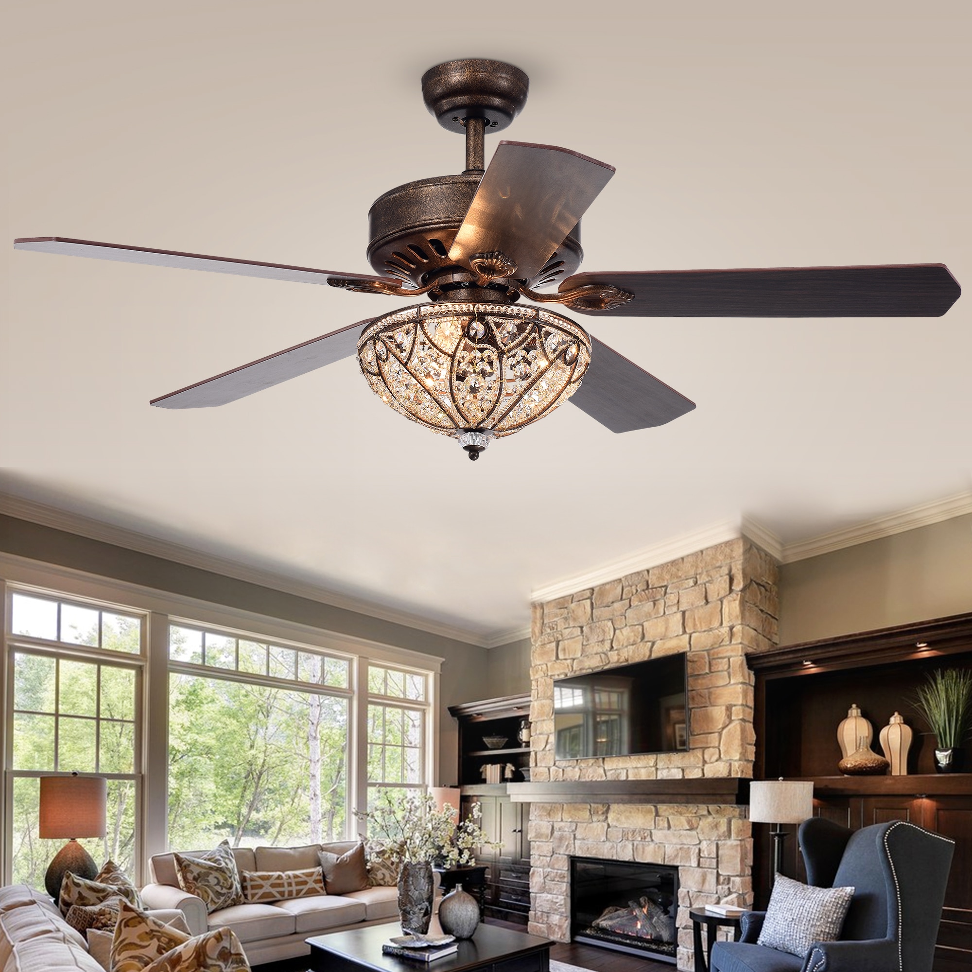 Home Accessories Inc CFL-8353REMO/RB Ceiling-Fans - View #4