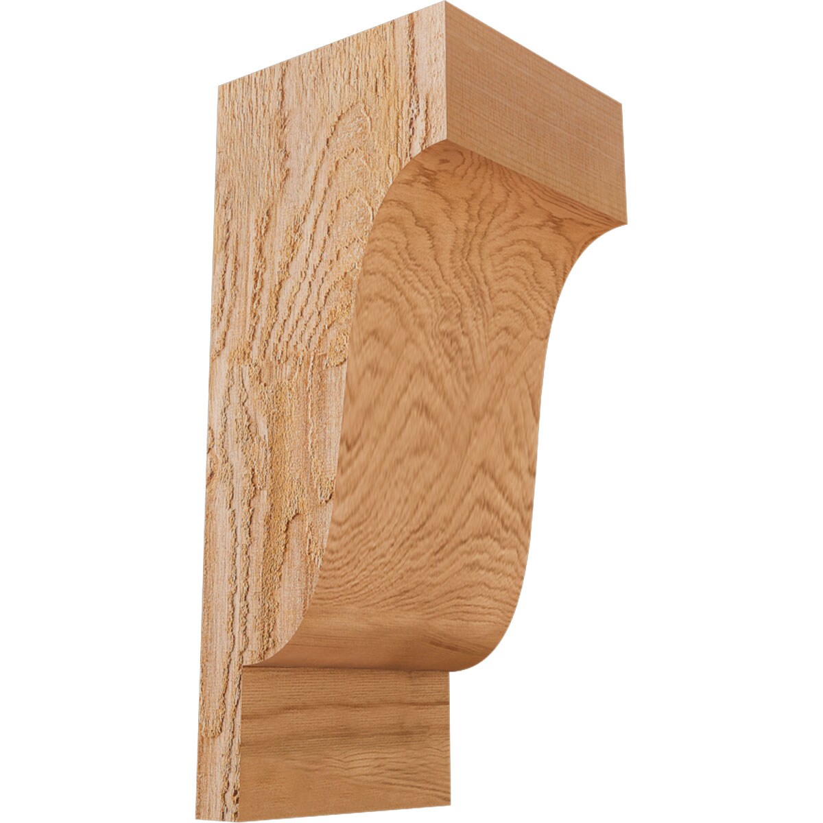 Ekena Millwork COR06X06X14NEW00RWR 6-in x 6-in x 14-in Newport Unfinished Western Red Cedar Wood Paintable/Stainable Corbel