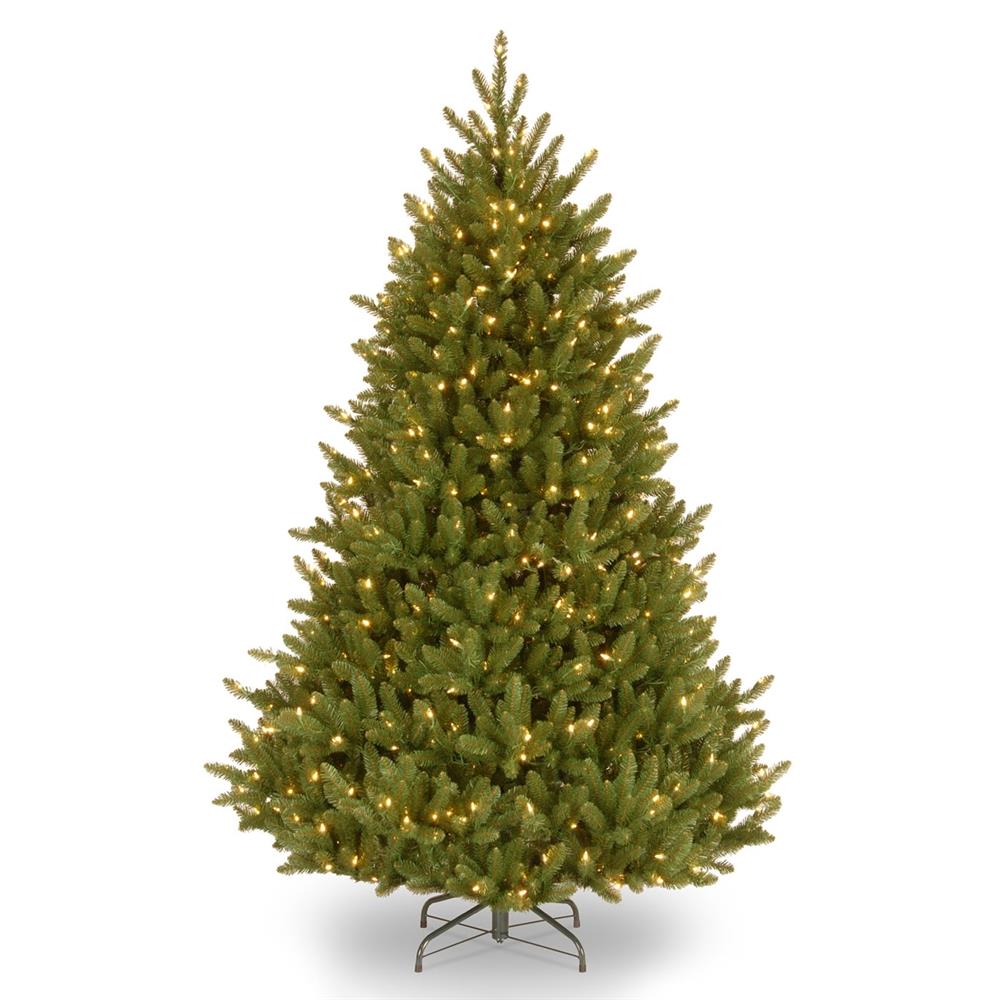 National Tree Company 6.5-ft Fraser Fir Pre-lit Artificial Christmas ...