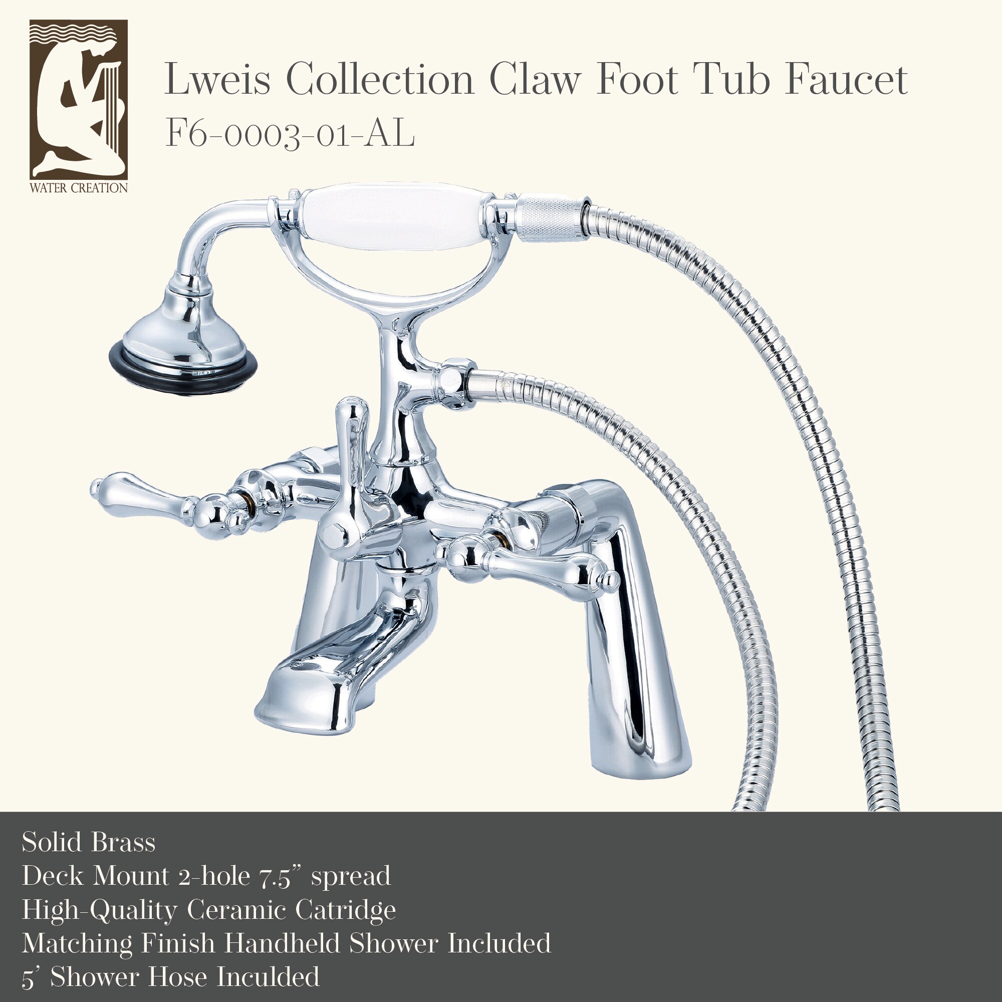 Water Creation F6-0003-01-AL Roman-Tub-Faucets - View #4