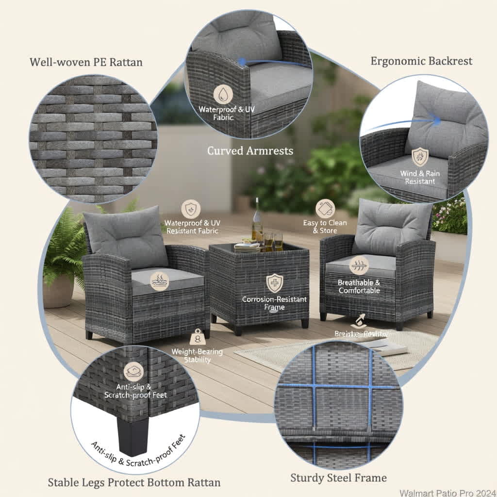 Choco Moon 5357455153344 Patio-Conversation-Sets - View #3