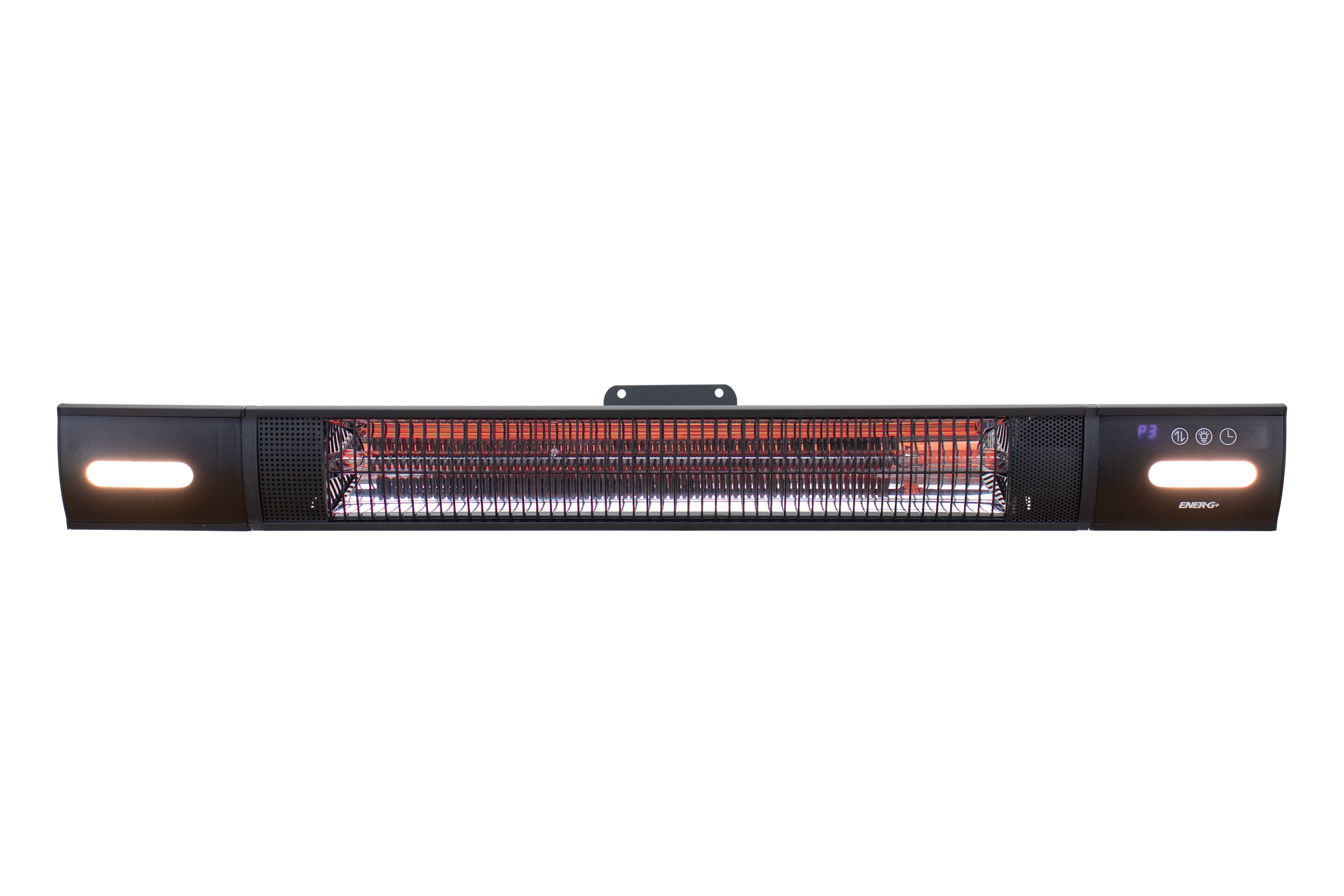 EnerG+ HEA-25585-LED 5100 -BTU 110 -Volt Black Steel Electric Patio Heater