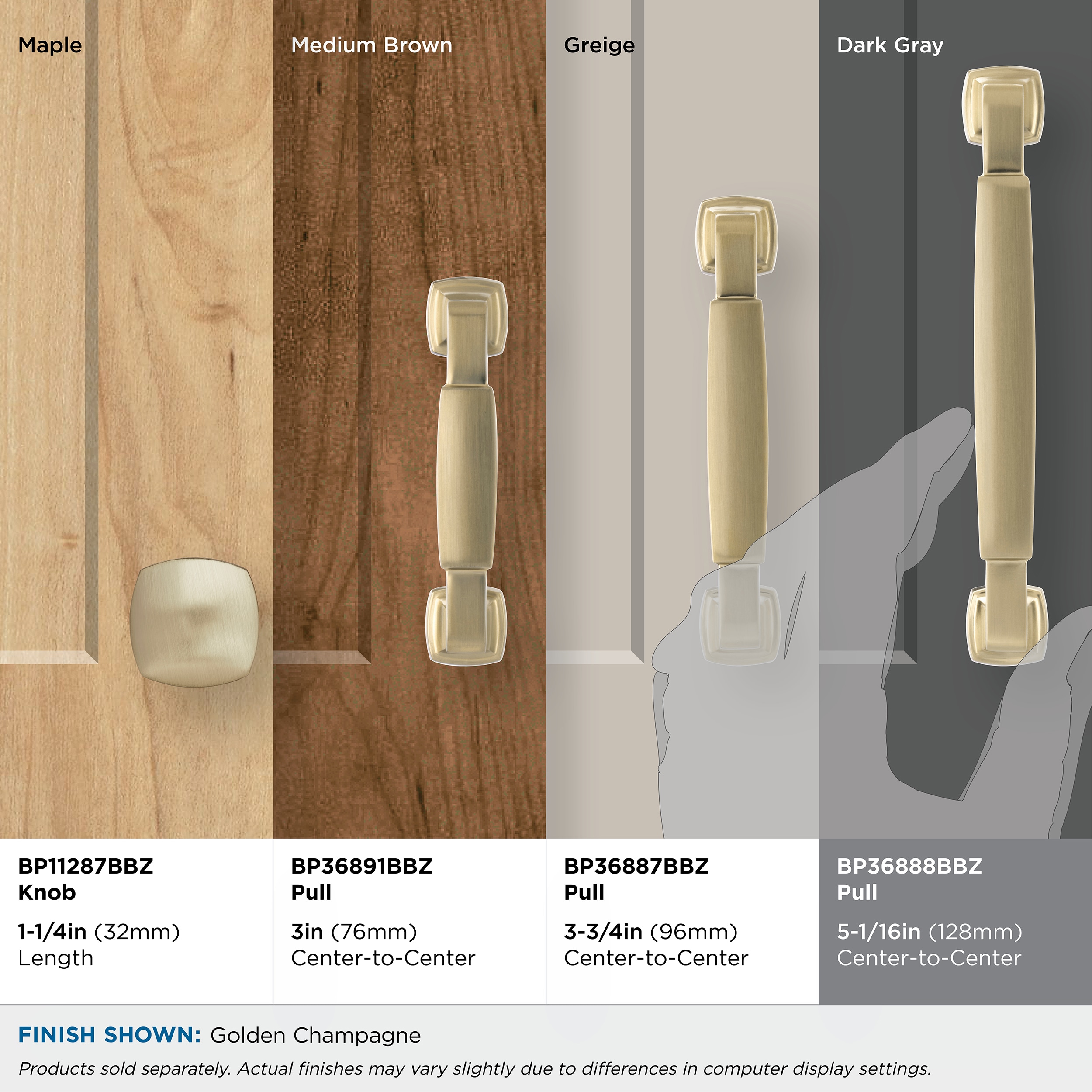 Amerock BP36888BBZ Cabinet-Pulls - View #5