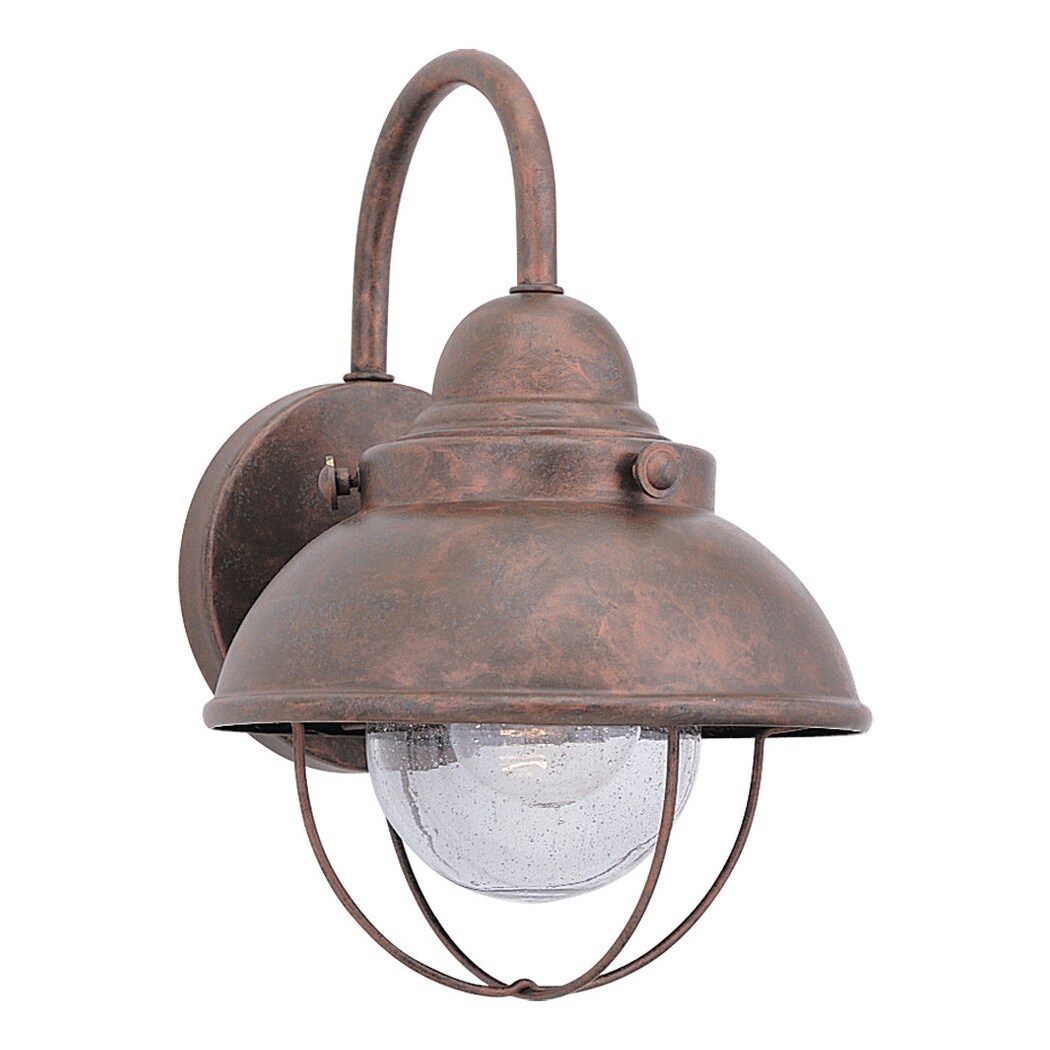 Generation Lighting 8870-44 Sebring 1 -Light 11.25-in H Distressed Copper Hardwired Outdoor Wall Light