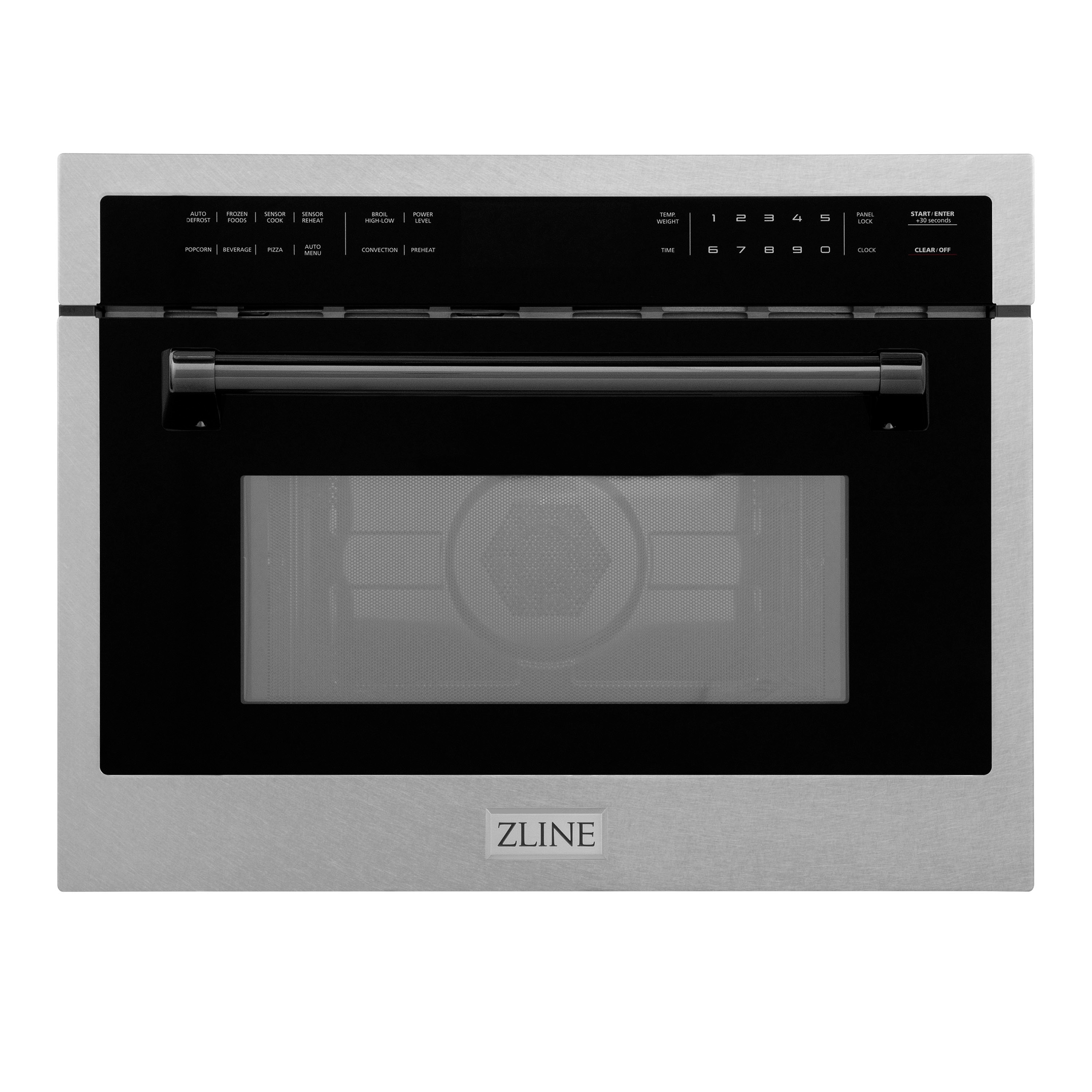 ZLINE KITCHEN & BATH MWOZ-24-SS-MB 1.55-cu ft 1000 -Watt 22.38-in Built-In Microwave ( Fingerprint Resistant Stainless Steel )