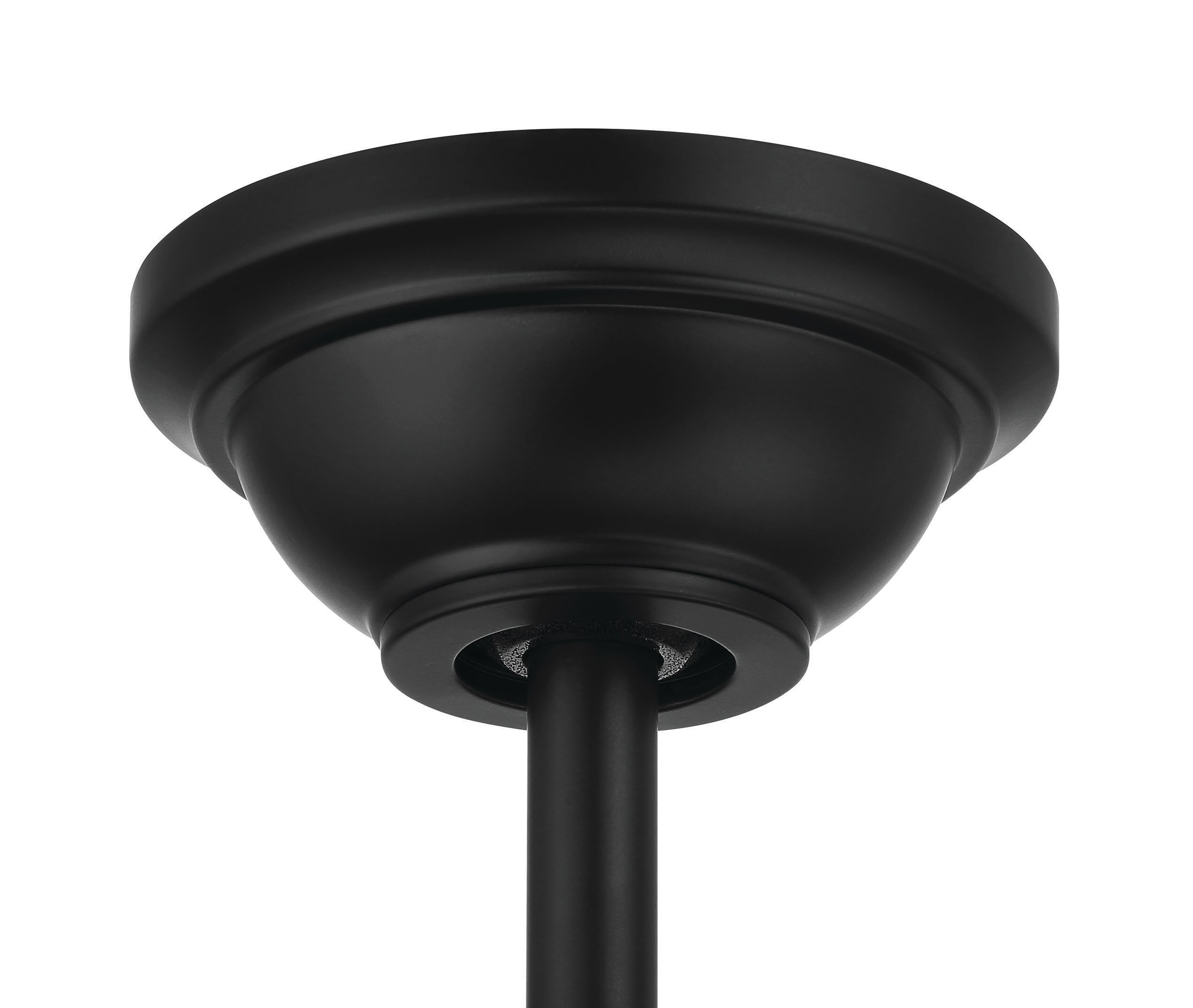 Bellows III 18'' Flat Black Industrial Ceiling Fan with Remote