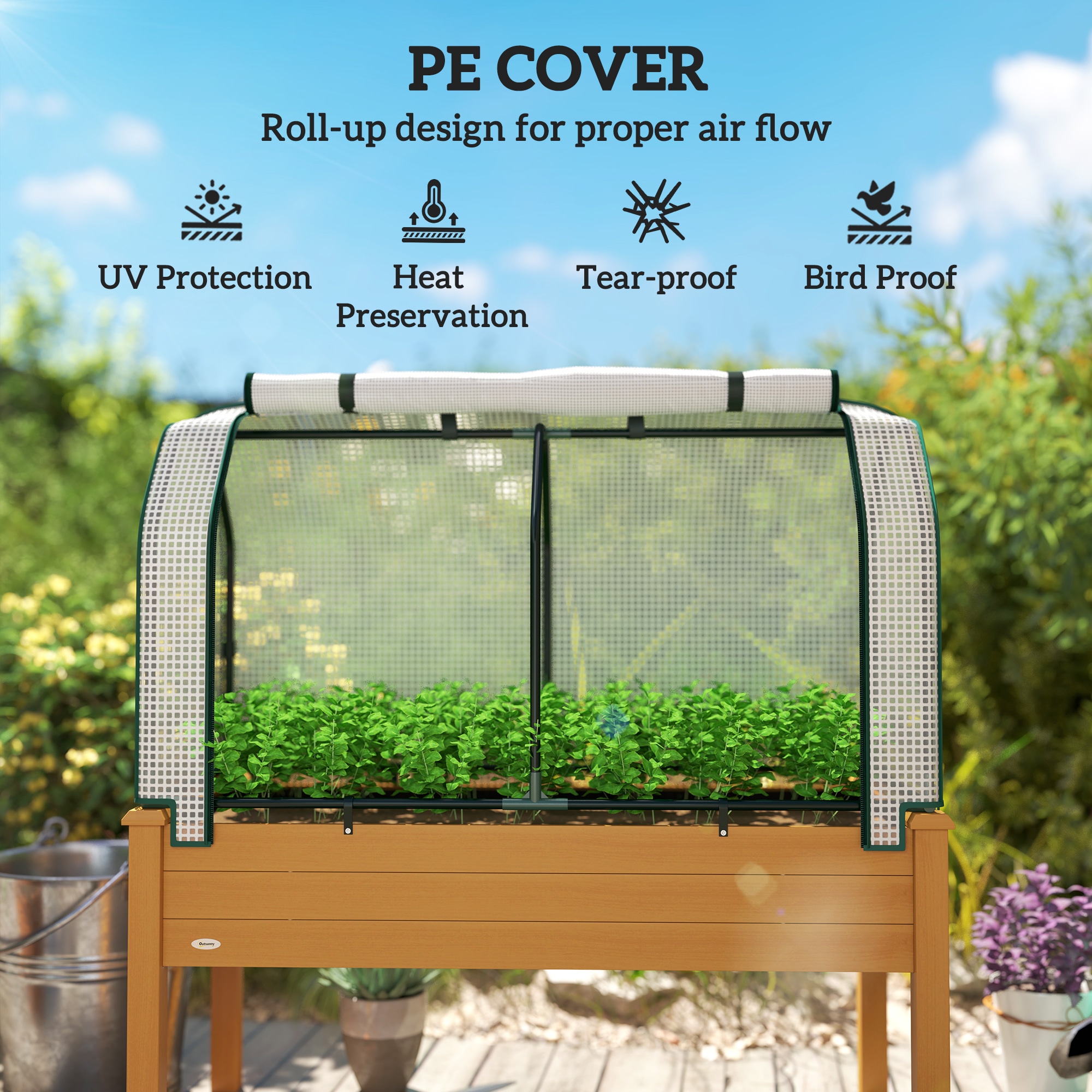 Outsunny 845-364V00SD Raised-Planter-Boxes - View #3