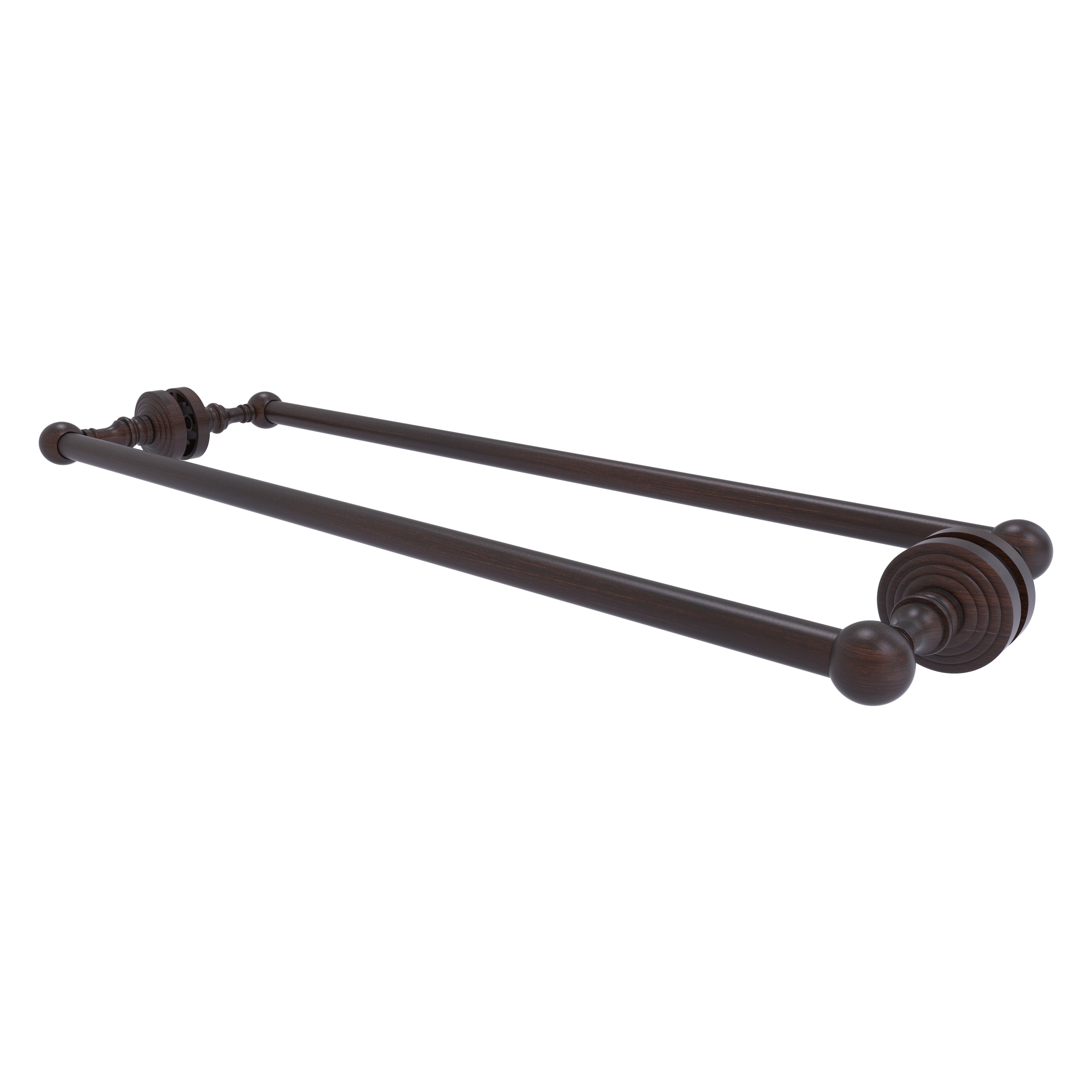 Allied Brass WP-41-BB-24-VB Waverly Place 24-in double Venetian Bronze Wall mount Double Towel Bar