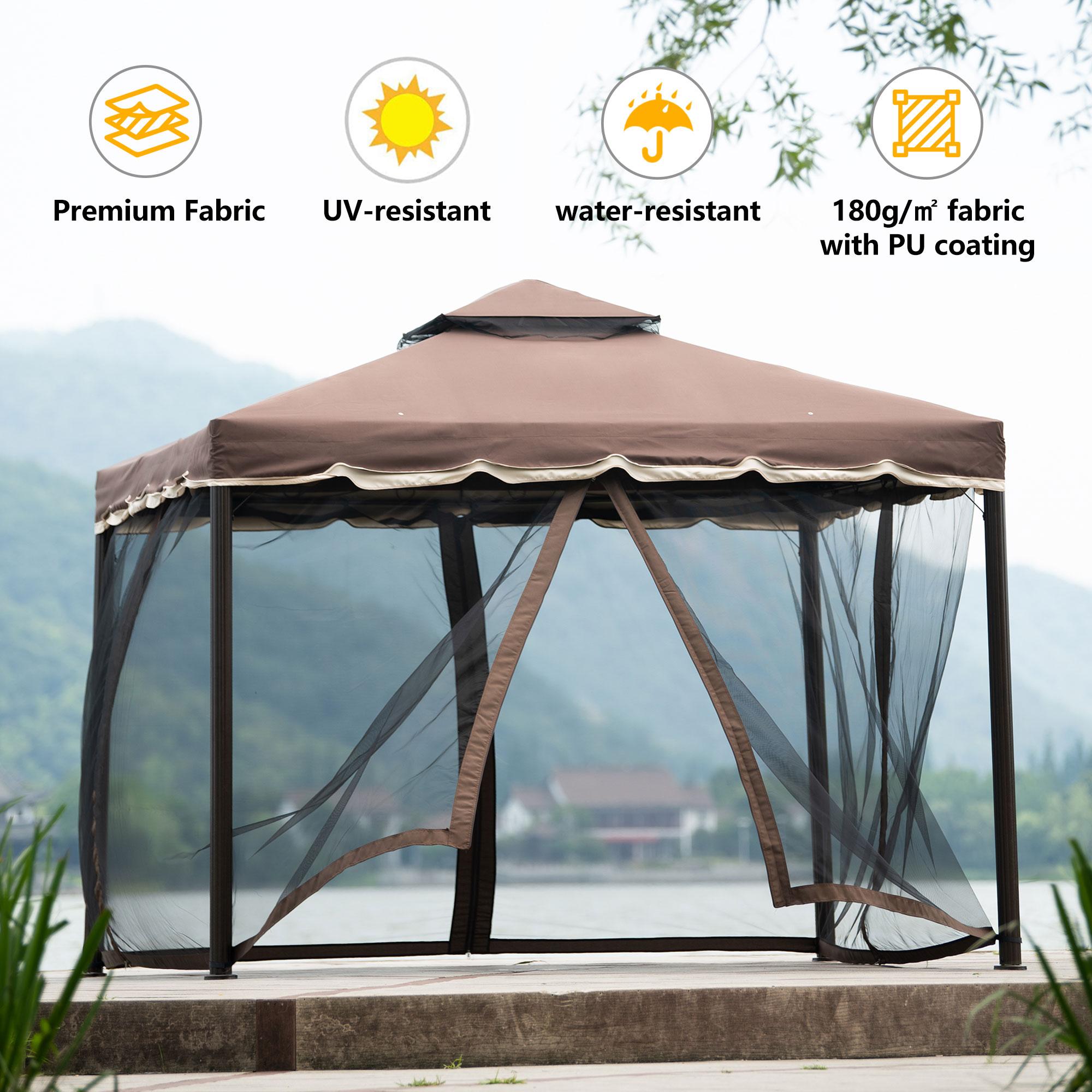 Bayfeve BF-541D-GZB Wood-Resin-Gazebos - View #3