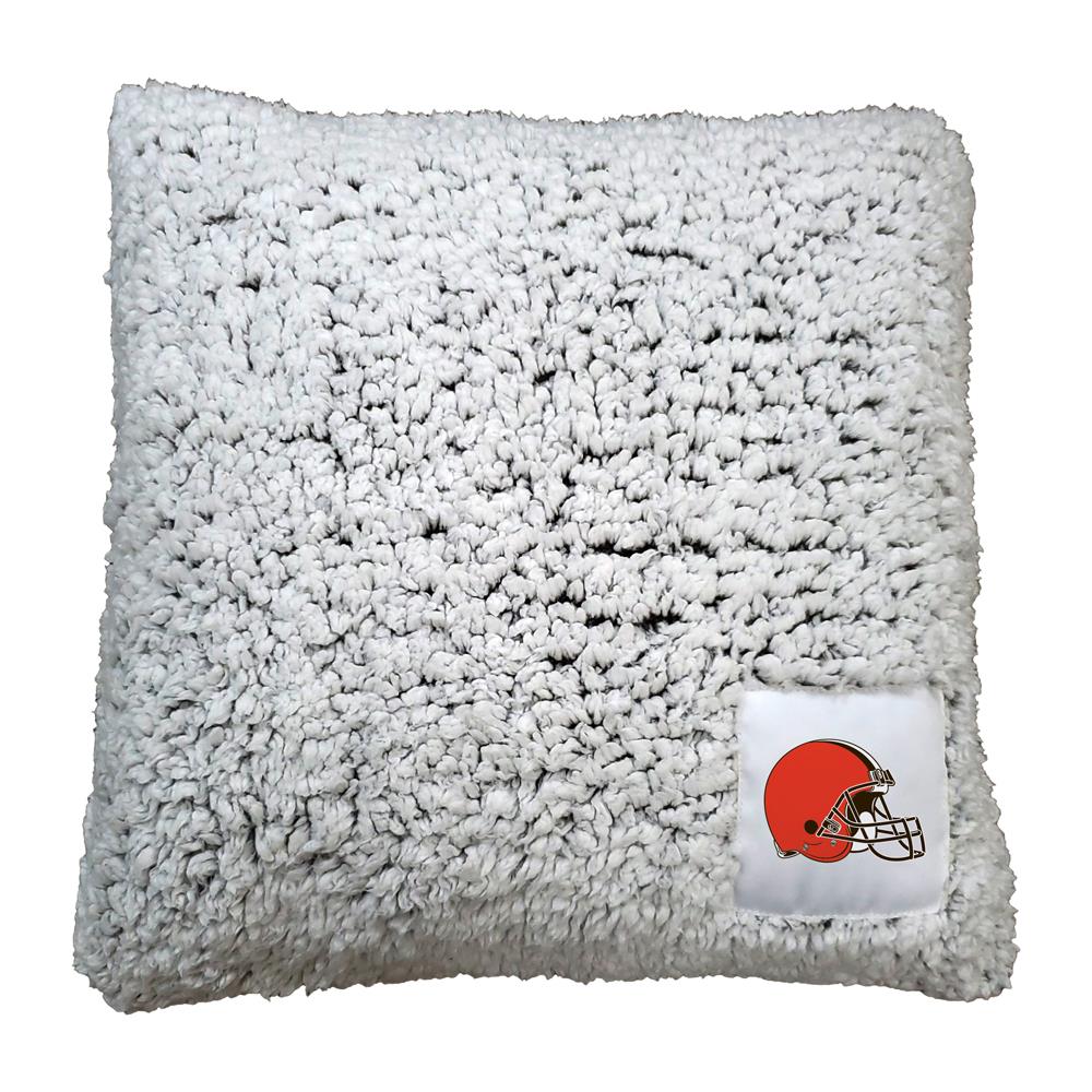 Logo Brands Cleveland Browns Frosty Pillow 16-in x 16-in Oatmeal Indoor  Decorative Pillow in the Throw Pillows department at