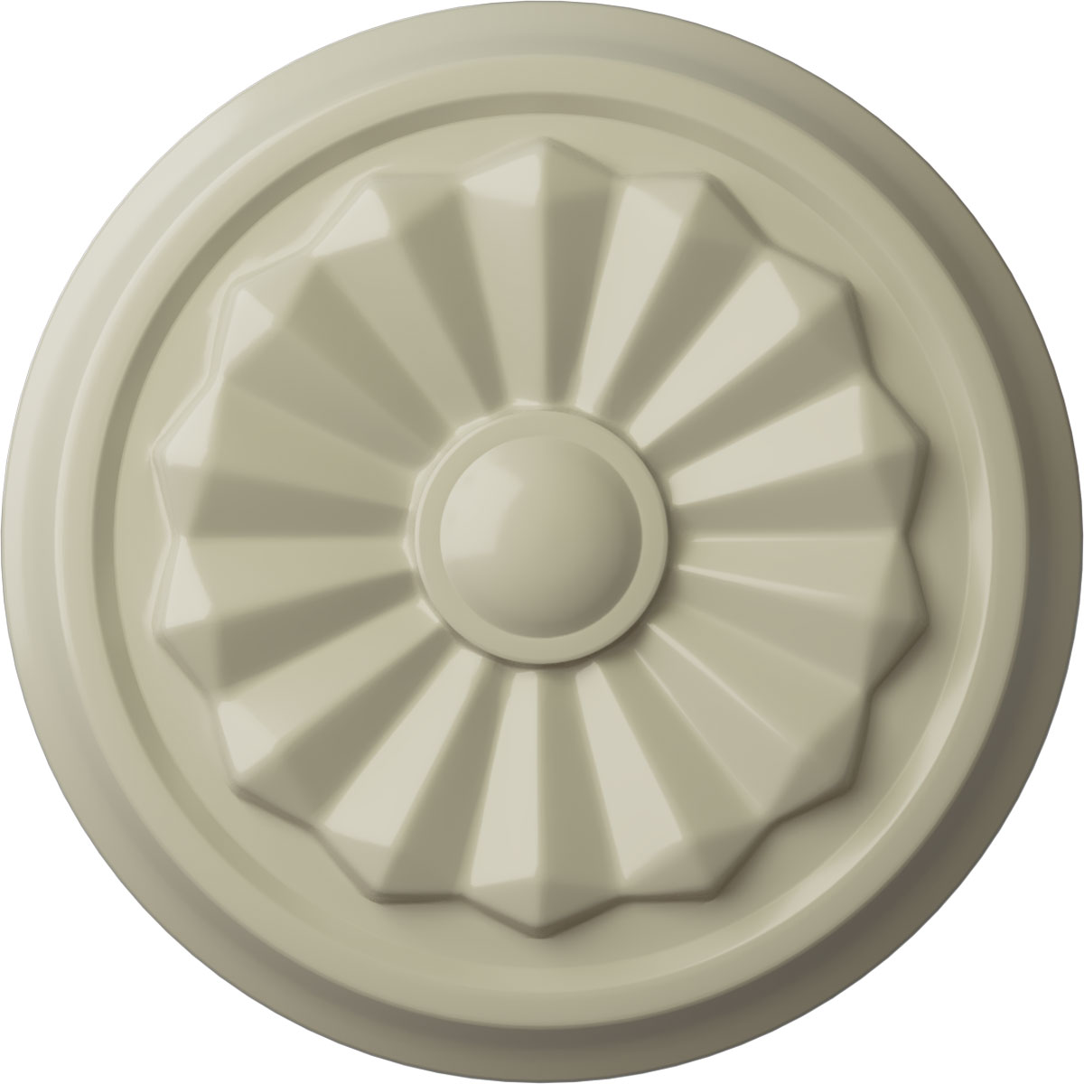 Ekena Millwork CM07OLCYF Olivia 7.875-in W x 7.875-in L Painted Clear Yellow Polyurethane Whole Ceiling Medallion
