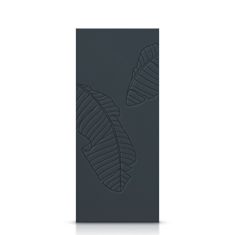 CALHOME DMD-CNC-232-80X24-G CNC-232 24-in x 80-in Charcoal Gray Crossbuck Smooth Hollow core Stained MDF Slab Door