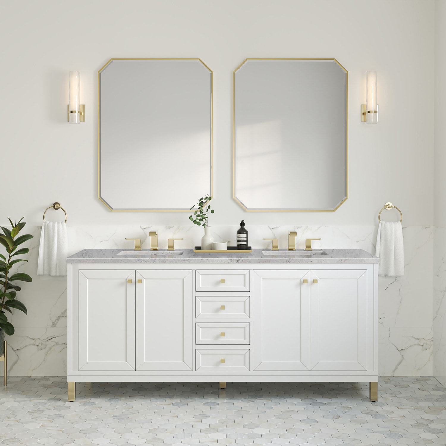James Martin Vanities 305-V72-GW-3EJP Bath-Vanity-Combo - View #2
