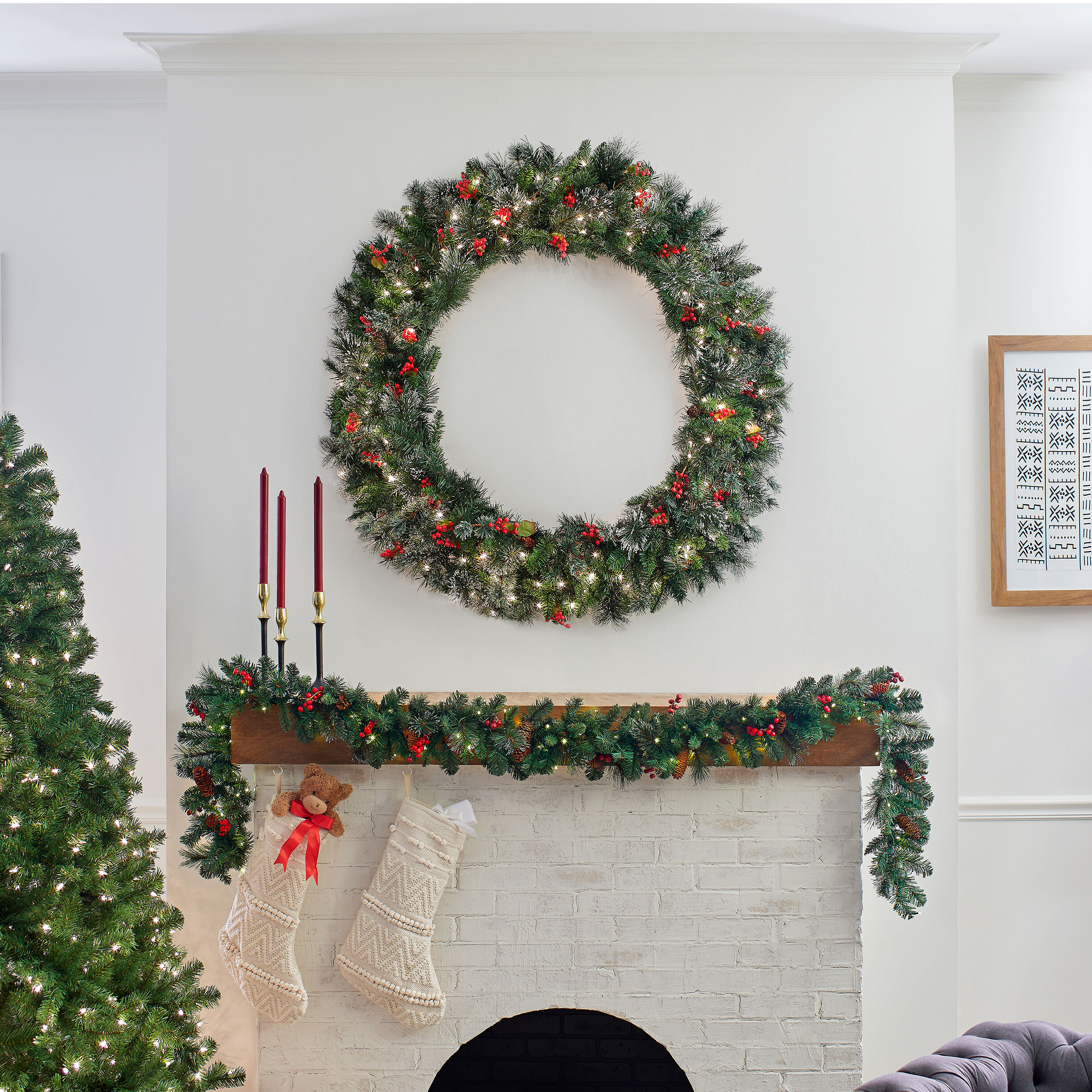 National Tree Company WP1-300-48W Artificial-Christmas-Wreaths - View #7