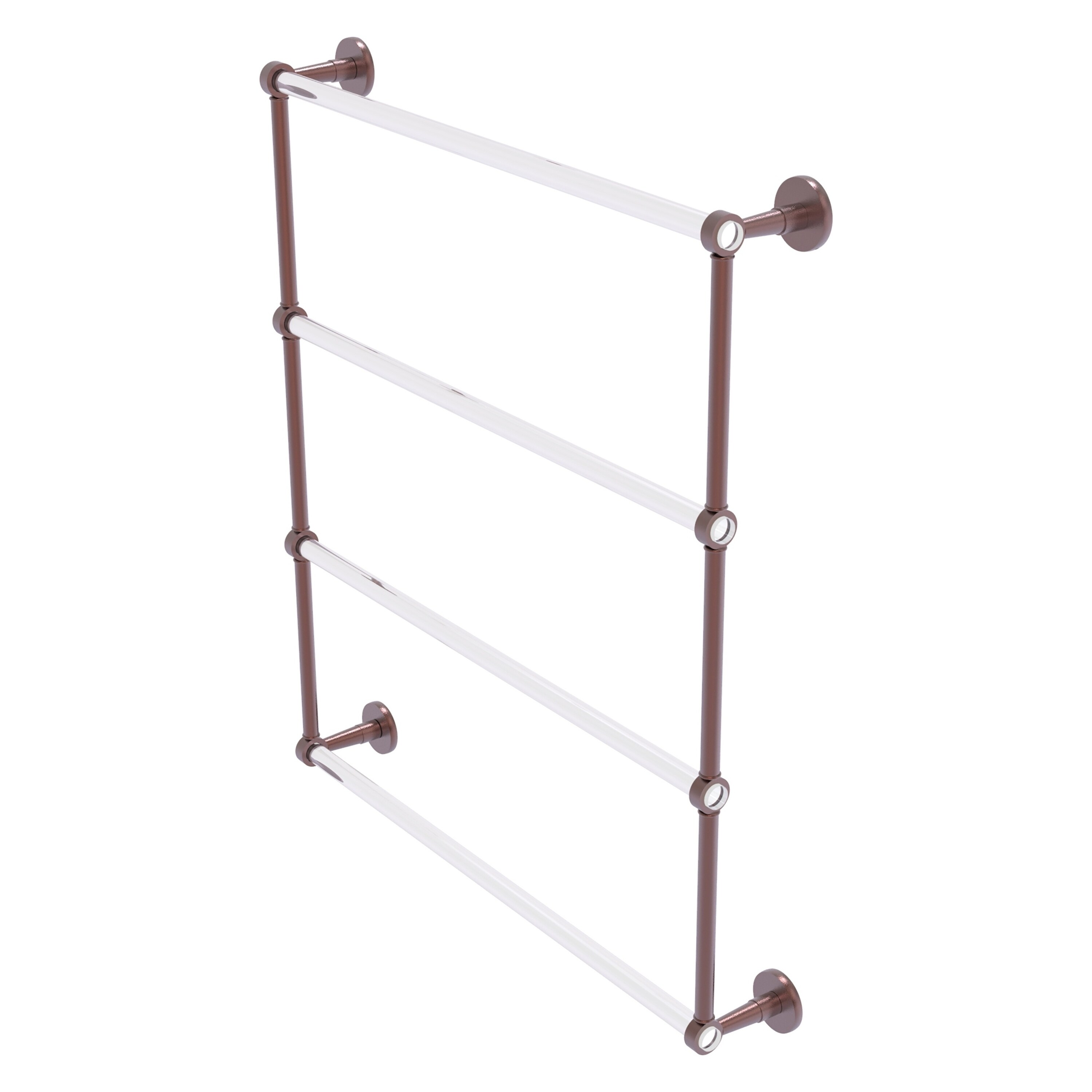 Allied Brass CV-28-30-CA Clearview 30-in double Antique Copper Wall mount Double Towel Bar