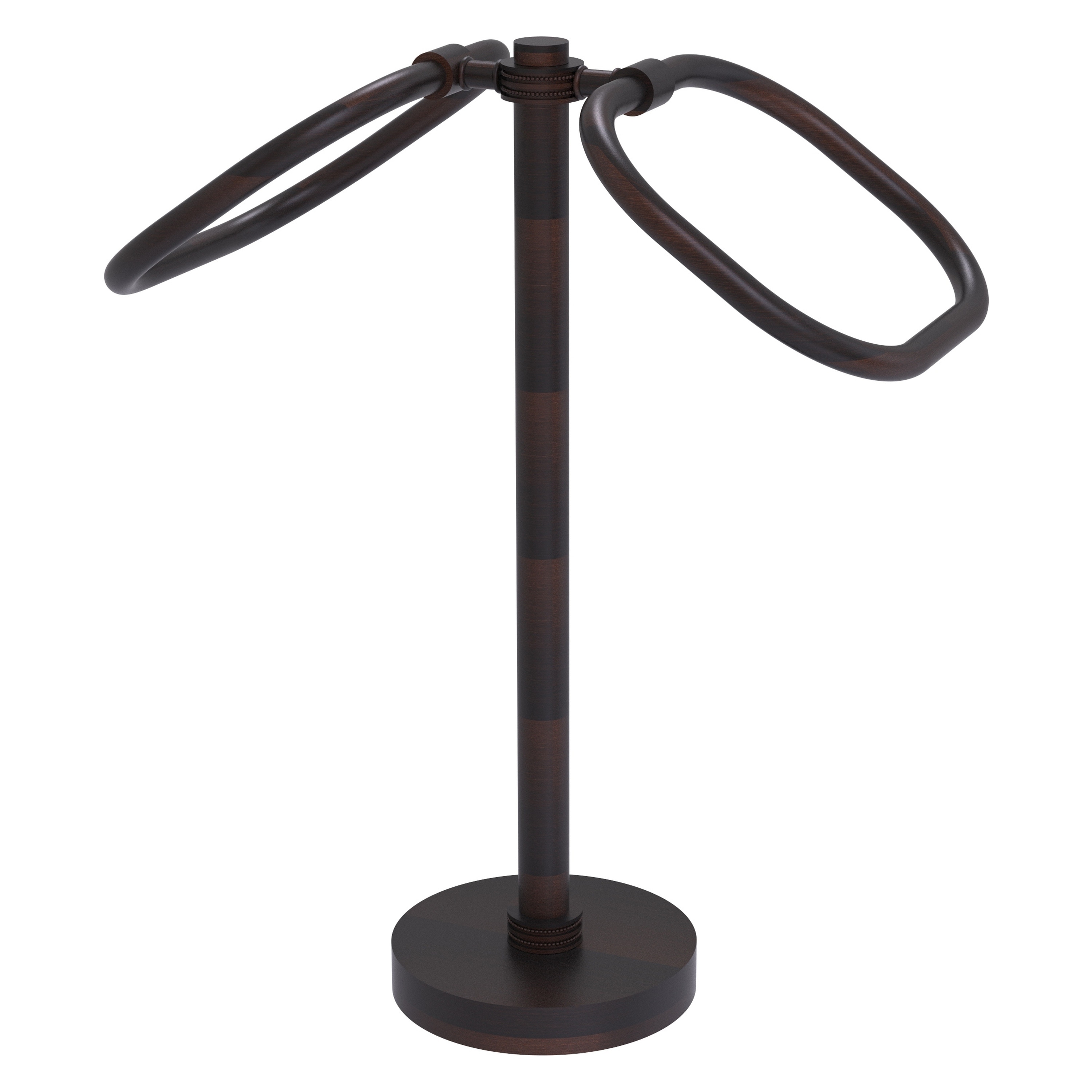 Allied Brass TB-20D-VB Venetian Bronze Freestanding countertop Double Towel Ring
