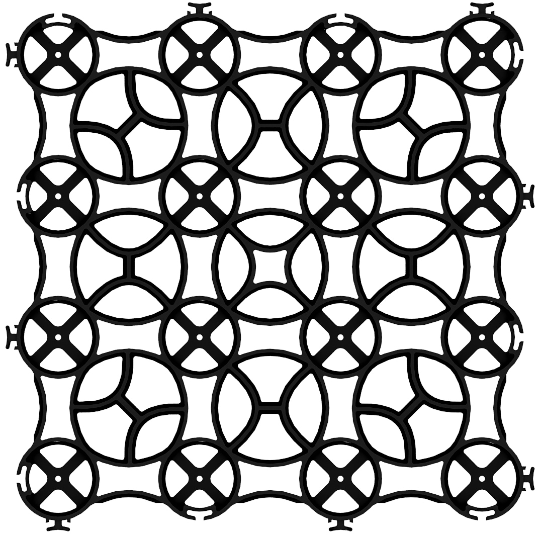 Gravalock P56 22.0-Inches L x 22-Inches W x 1.5-Inches H Square Black Natural stone Paver