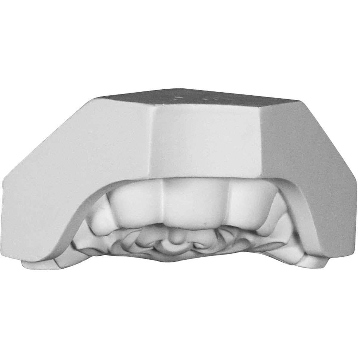 Ekena Millwork MIC03X03HA Harvest 4-1/2-in x 3-3/8-in Interior Primed Polyurethane Traditional Inside corner Crown Moulding Block