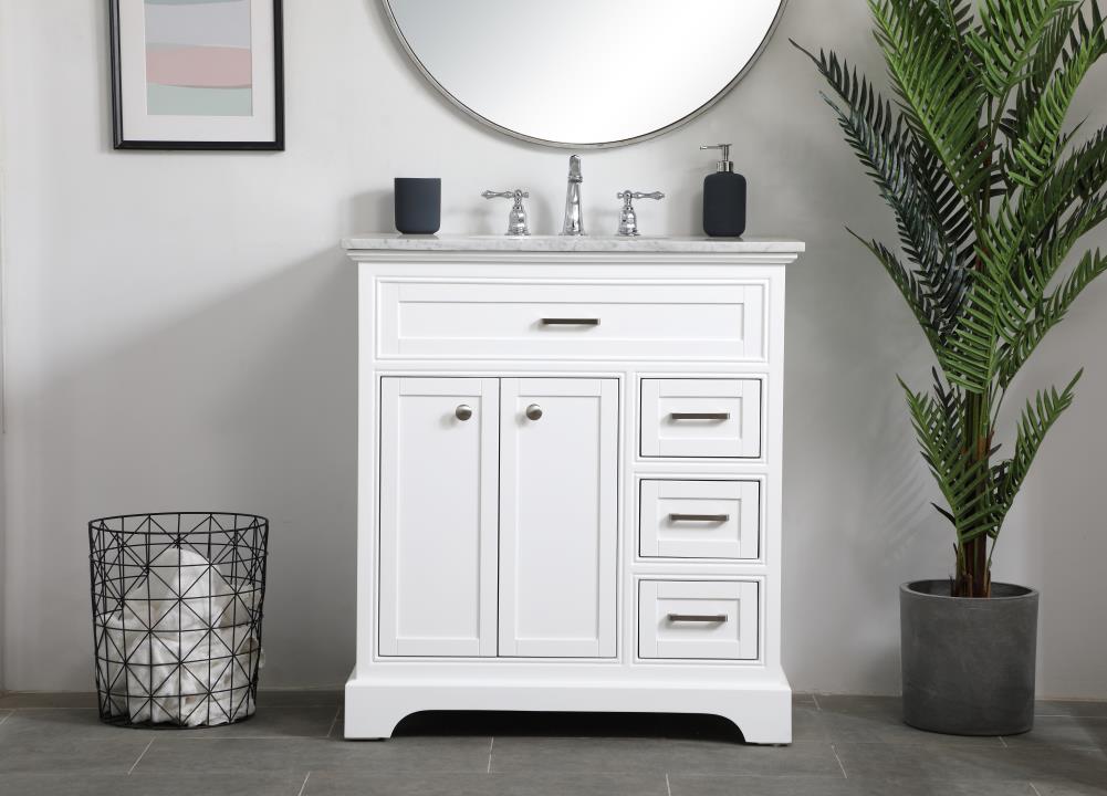 Elegant Decor FI45032WH Bath-Vanity-Combo - View #2