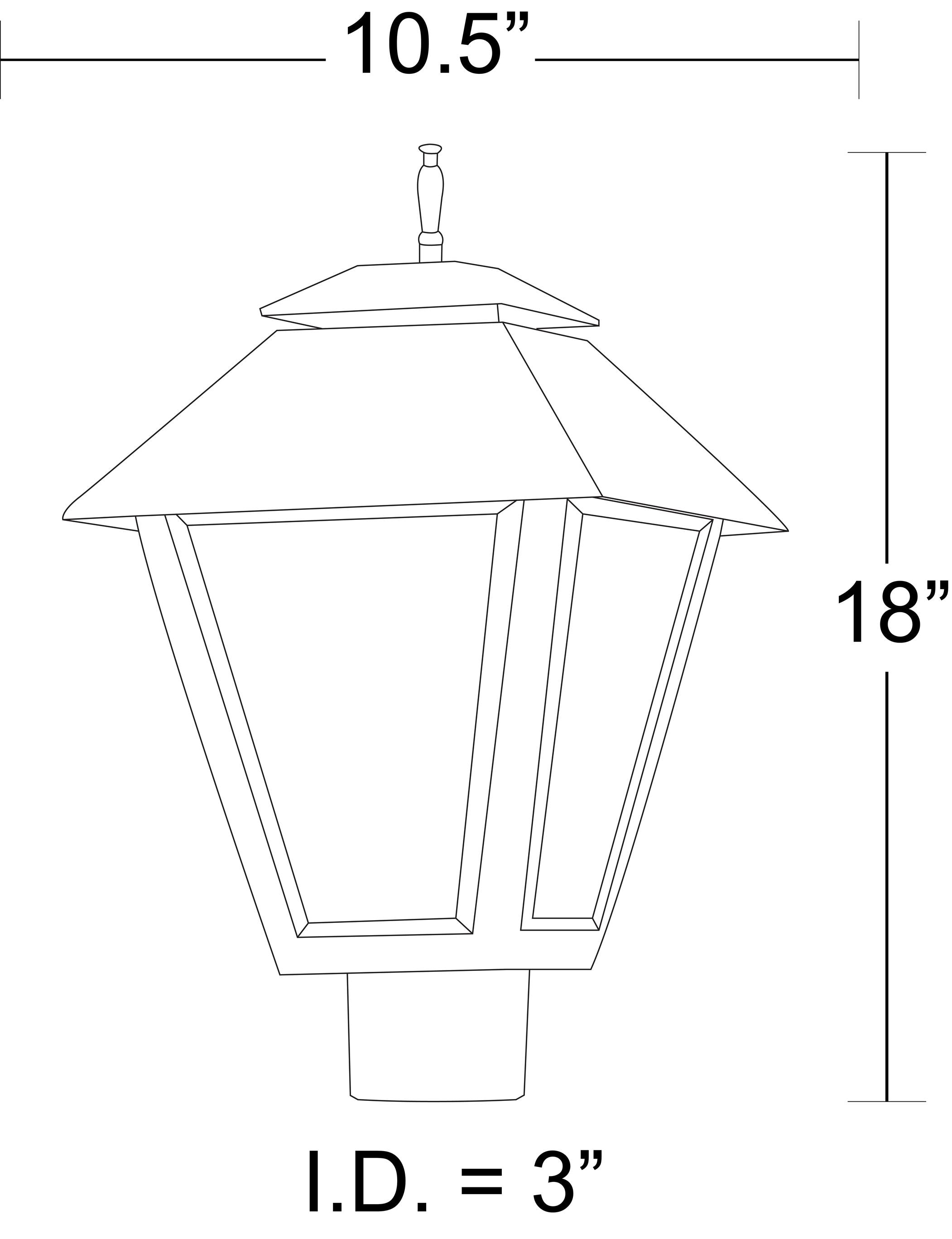 Solus SPC109F-LE26C Post-Lights - View #6