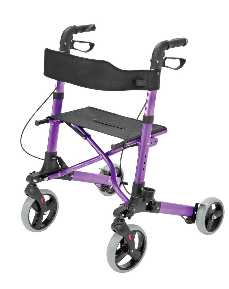 HealthSmart 501-5012-1110 Purple Fold-Up/Easy Storage Rollator