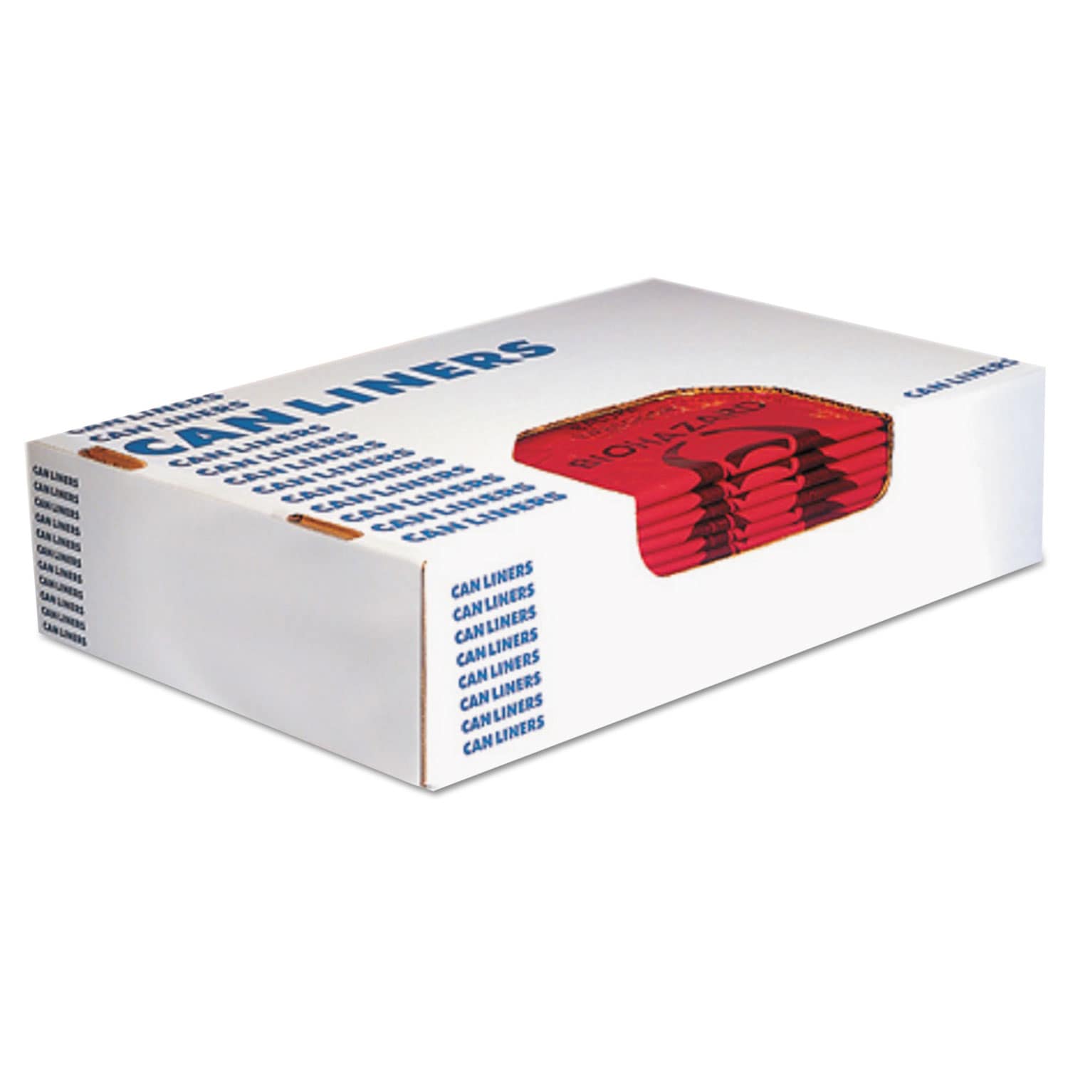 Heritage Healthcare Biohazard Printed Can Liners Biohazard Infectious Waste 45 gal 3 mil 40 in x 46 in Red Flat Pack 75/Carton