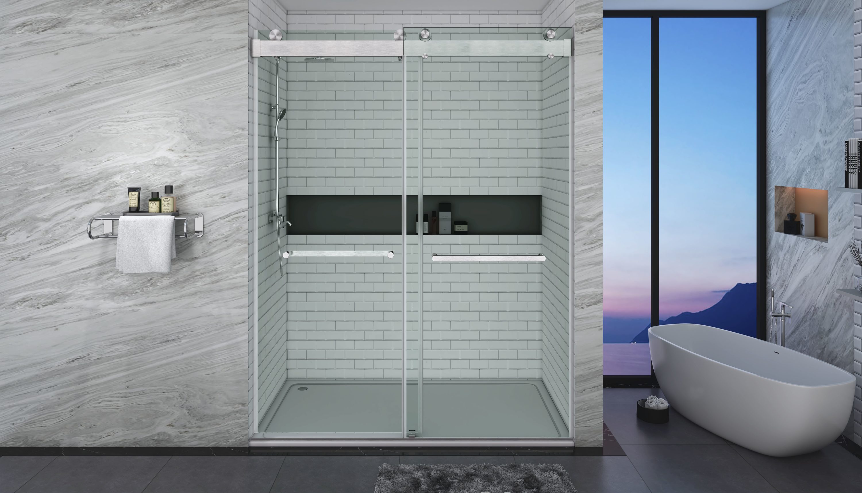 CASAINC CVY-DS13-48BR Shower-Doors - View #2