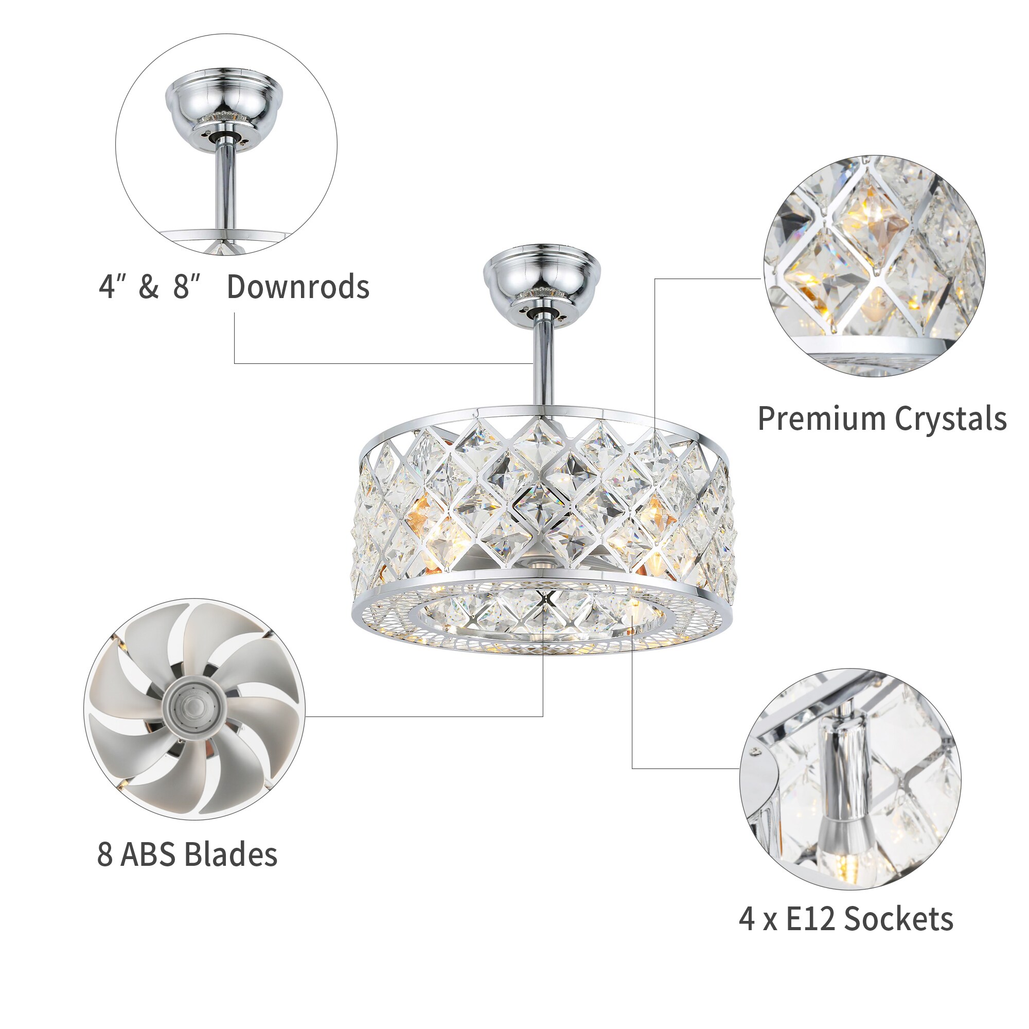 GETLEDEL CF-3504CH Ceiling-Fans - View #7