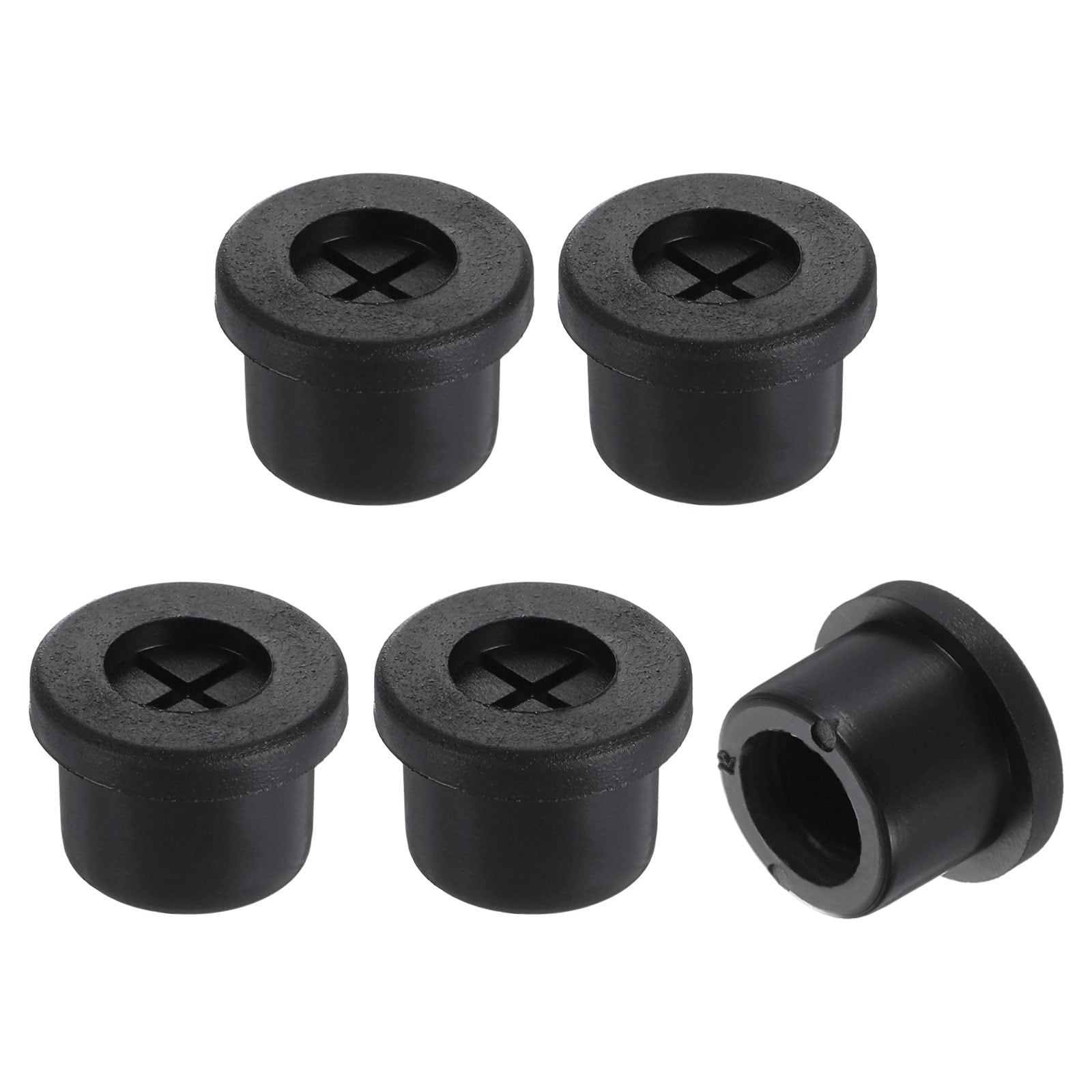 Unique Bargains 5pcs Cable Cord Grommet 1/2inch (12mm) Desk Grommet Flexible Rubber Grommets Wire Hole Cover Pass Through for Office Computer Desk Wire Organizer Black #S26032300UX1083