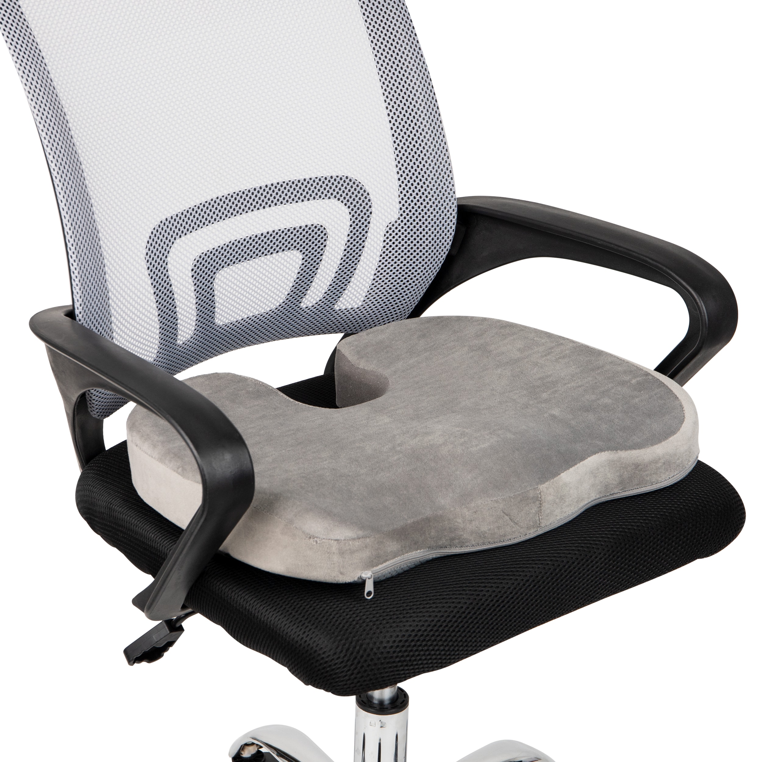 Carex Contour Pillow Office Chair Back Support - Lumbar Support