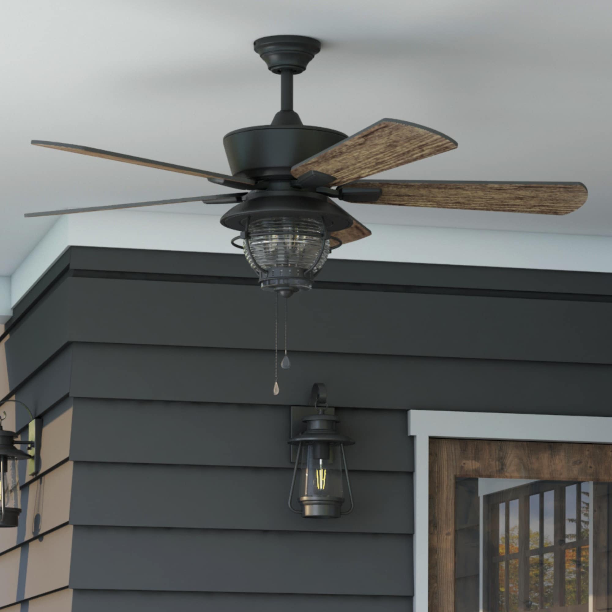 New Harbor Breeze Connexxtion 52-in Bronze LED buy Indoor Ceiling Fan with Light Re