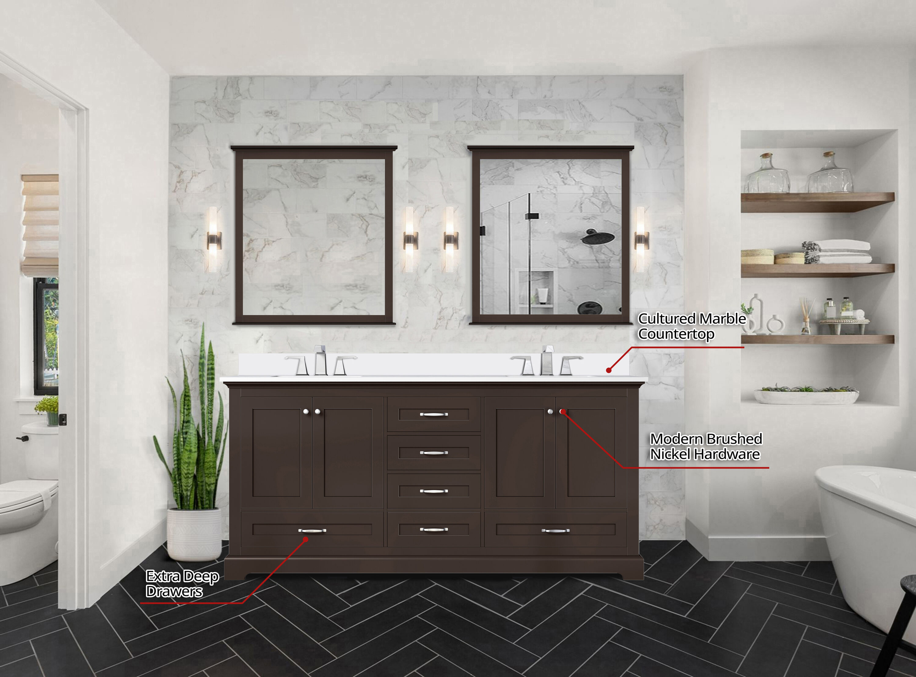 Lexora LVD72DG300 Bath-Vanity-Combo - View #6