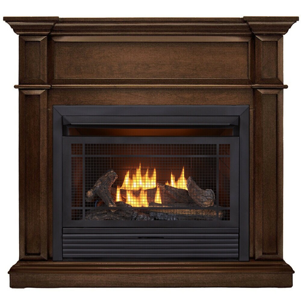 Duluth Forge DFS-300T-3G 41.75-Inches Gingerbread Ventless Liquid Propane and Natural Gas Fireplace
