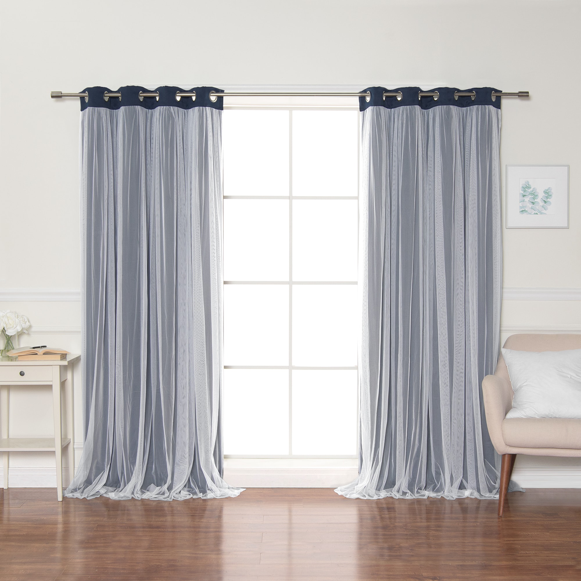 Best Home Fashion GR-MARRYME-84-NAVY curtains - View #5