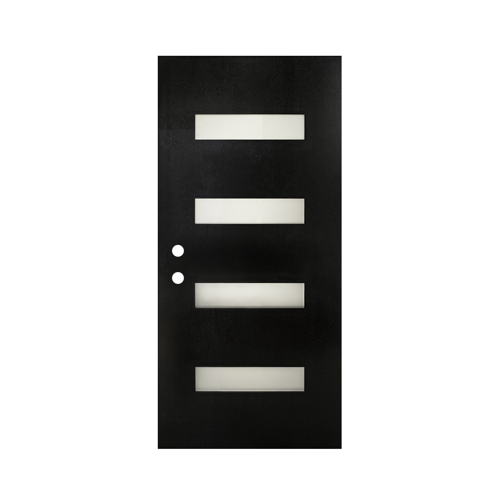 TITANKIT PRO Entry Door Slab 36-in x 80-in Fiberglass Right-Hand Inswing Painted Insulating Core Residential Front Door Slab with Frosted Glass
