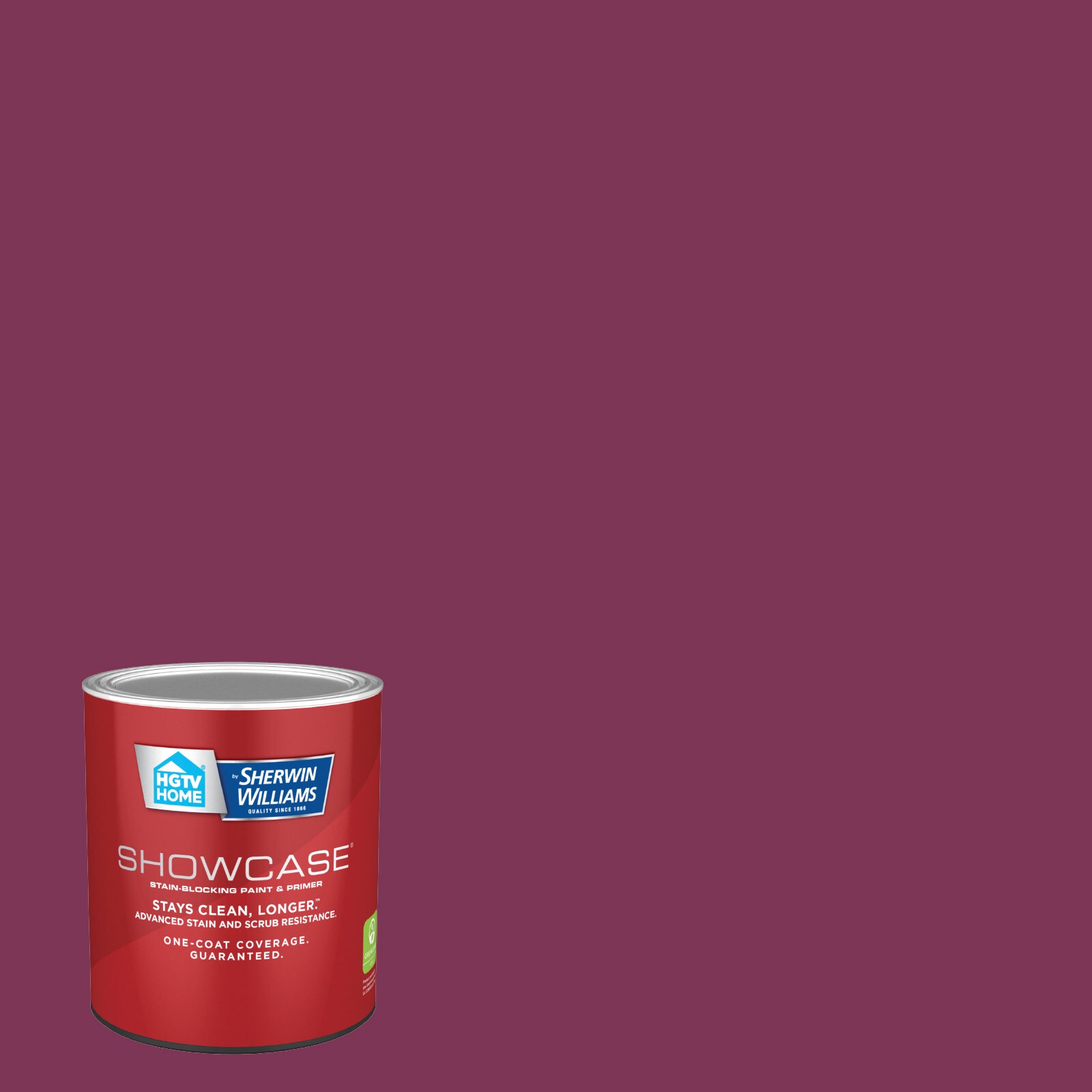 HGTV HOME by Sherwin-Williams HGSW1021-935221 Showcase Eggshell Framboise HGSW1021 Acrylic Interior Paint Paint + Primer ( 1-quart )