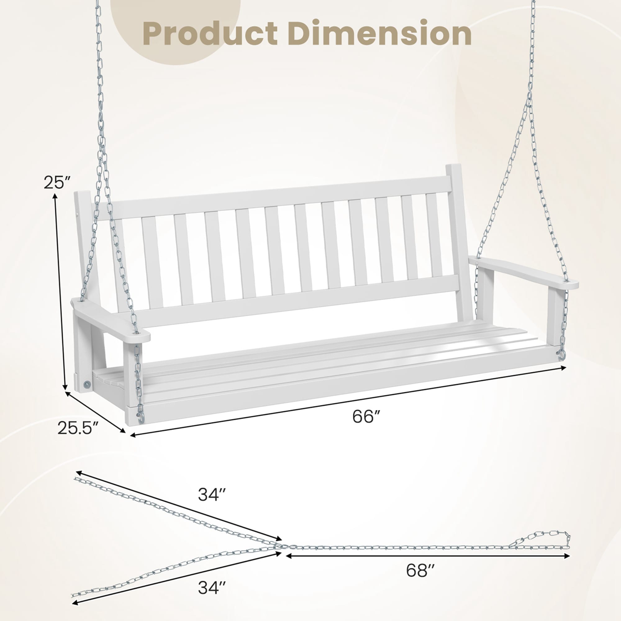 Costway HCST00572 Swing-Gliders - View #2