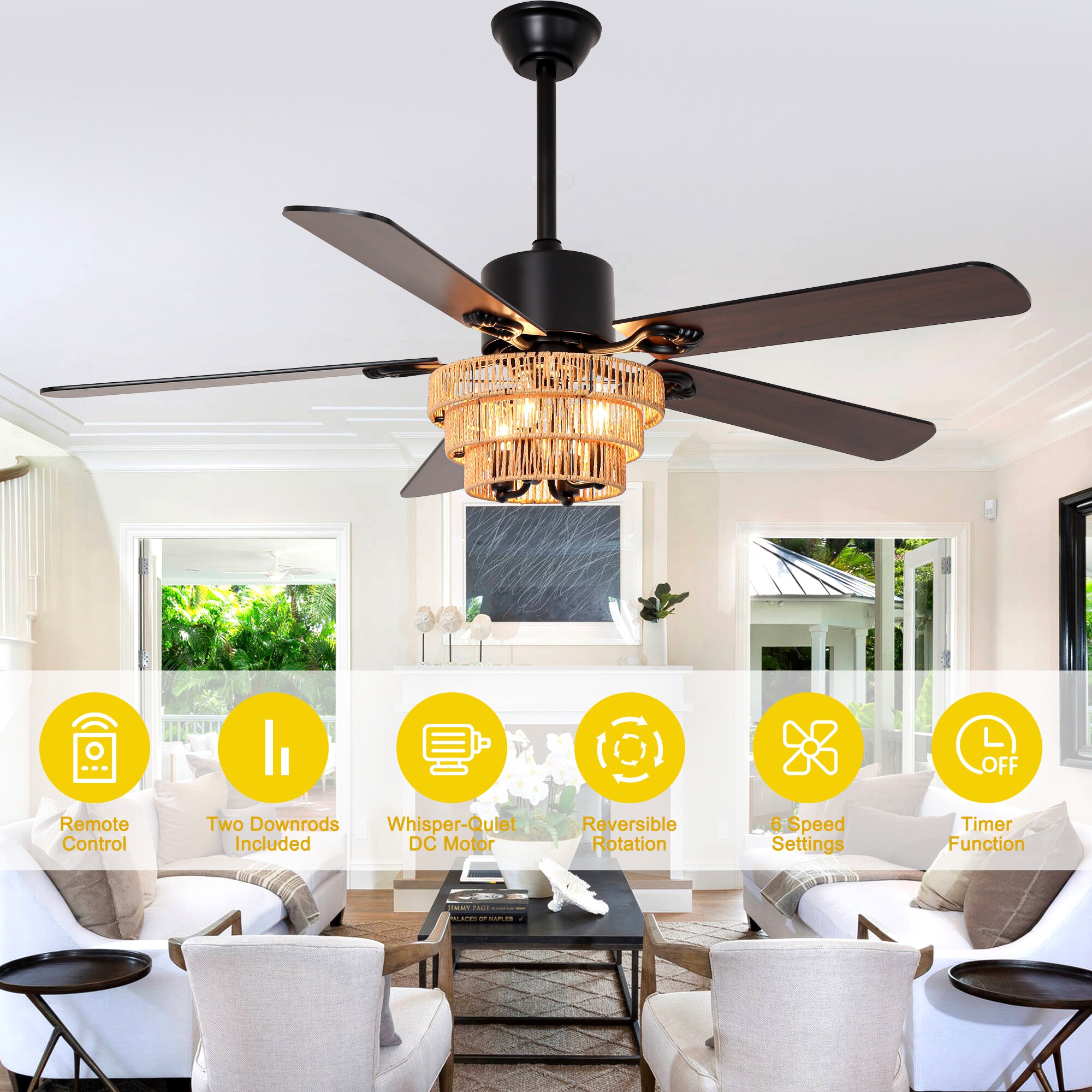 Oaks Decor DC5221OKEL Ceiling-Fans - View #11