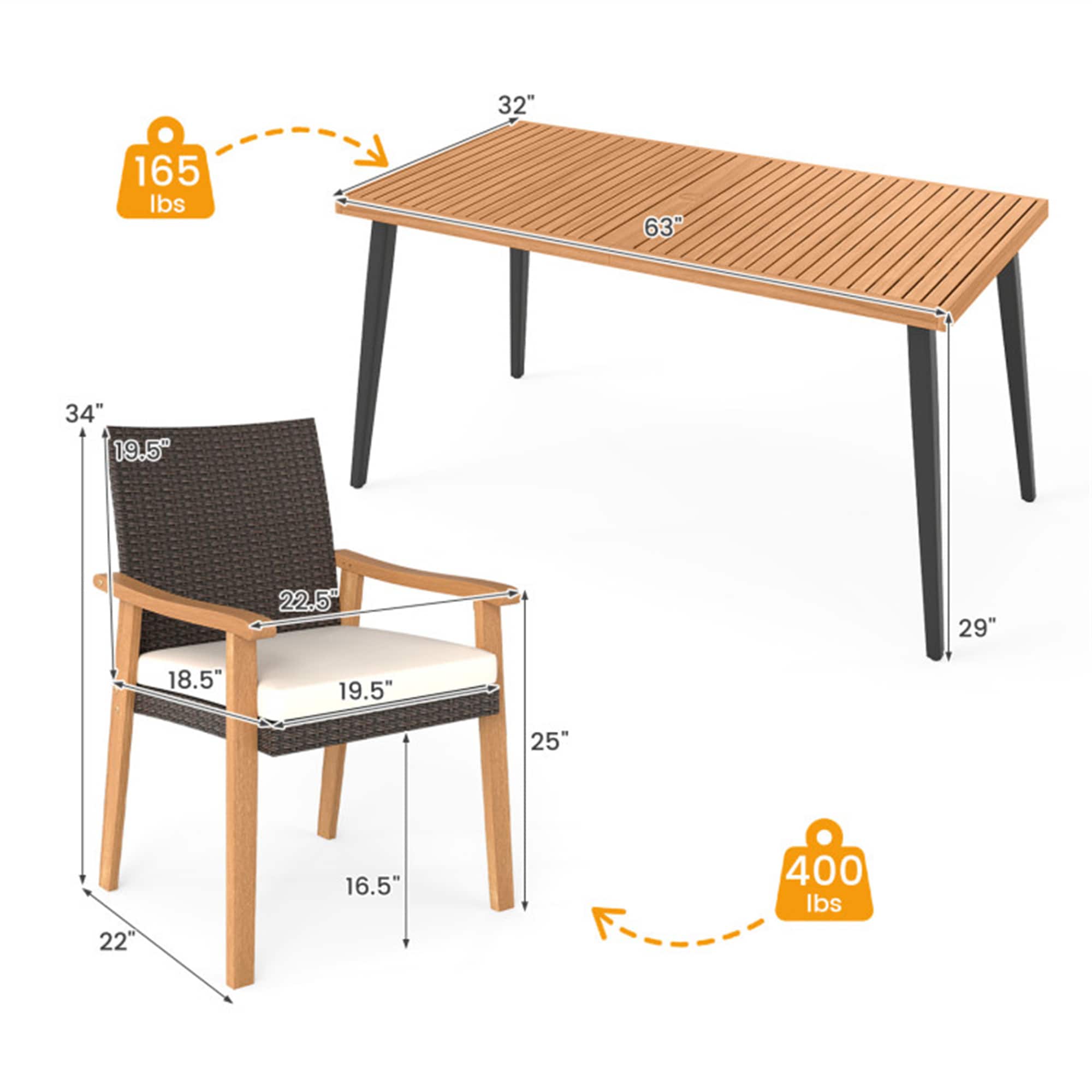BABOOM BOM-135WH12-CO Patio-Dining-Sets - View #4