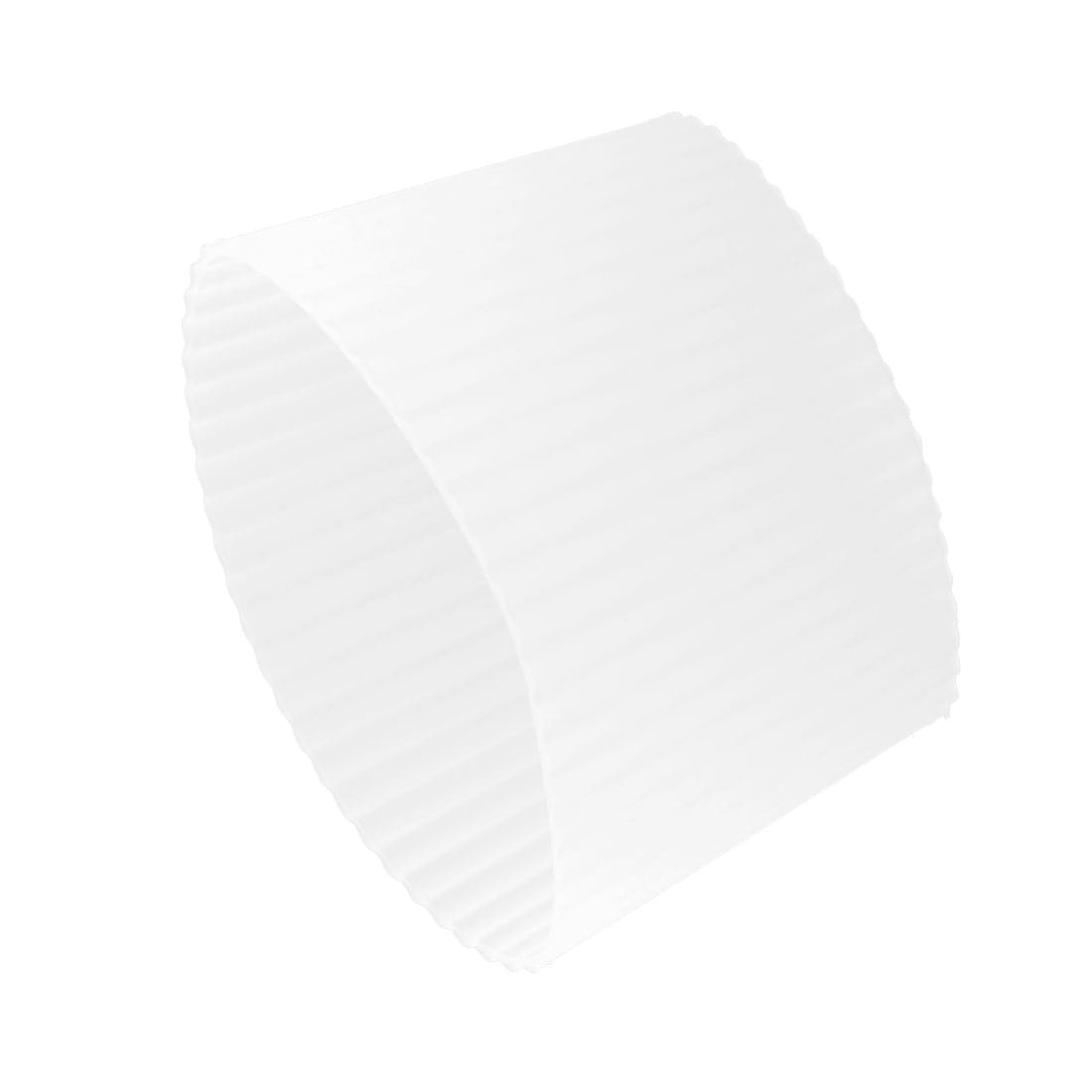 Unique Bargains Silicone Anti-Slip Glass Bottle Mug Cone Cup Sleeve Protective Lid White